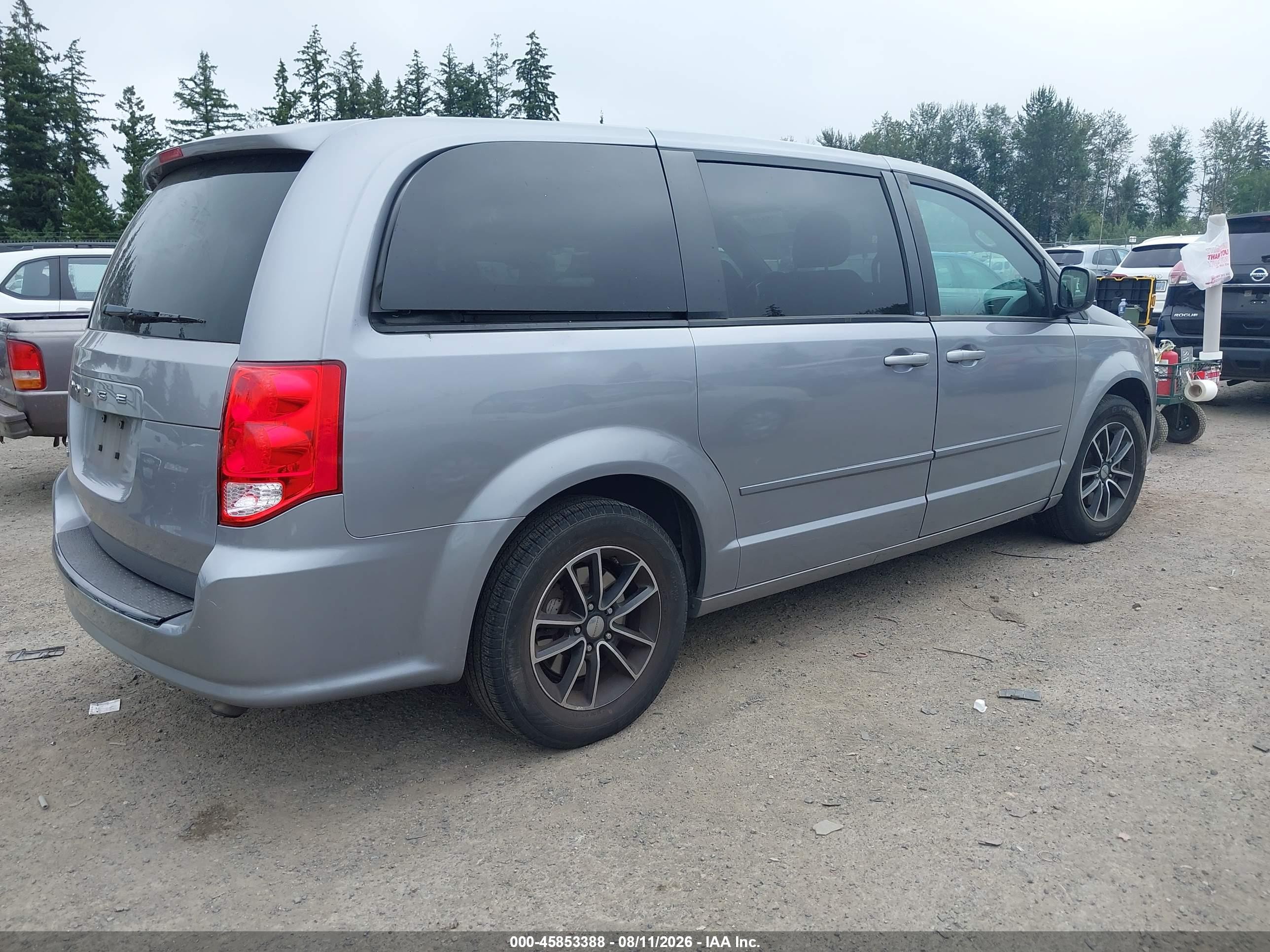 2014 Dodge Grand Caravan Se Silver vin: 2C4RDGBG7ER260360