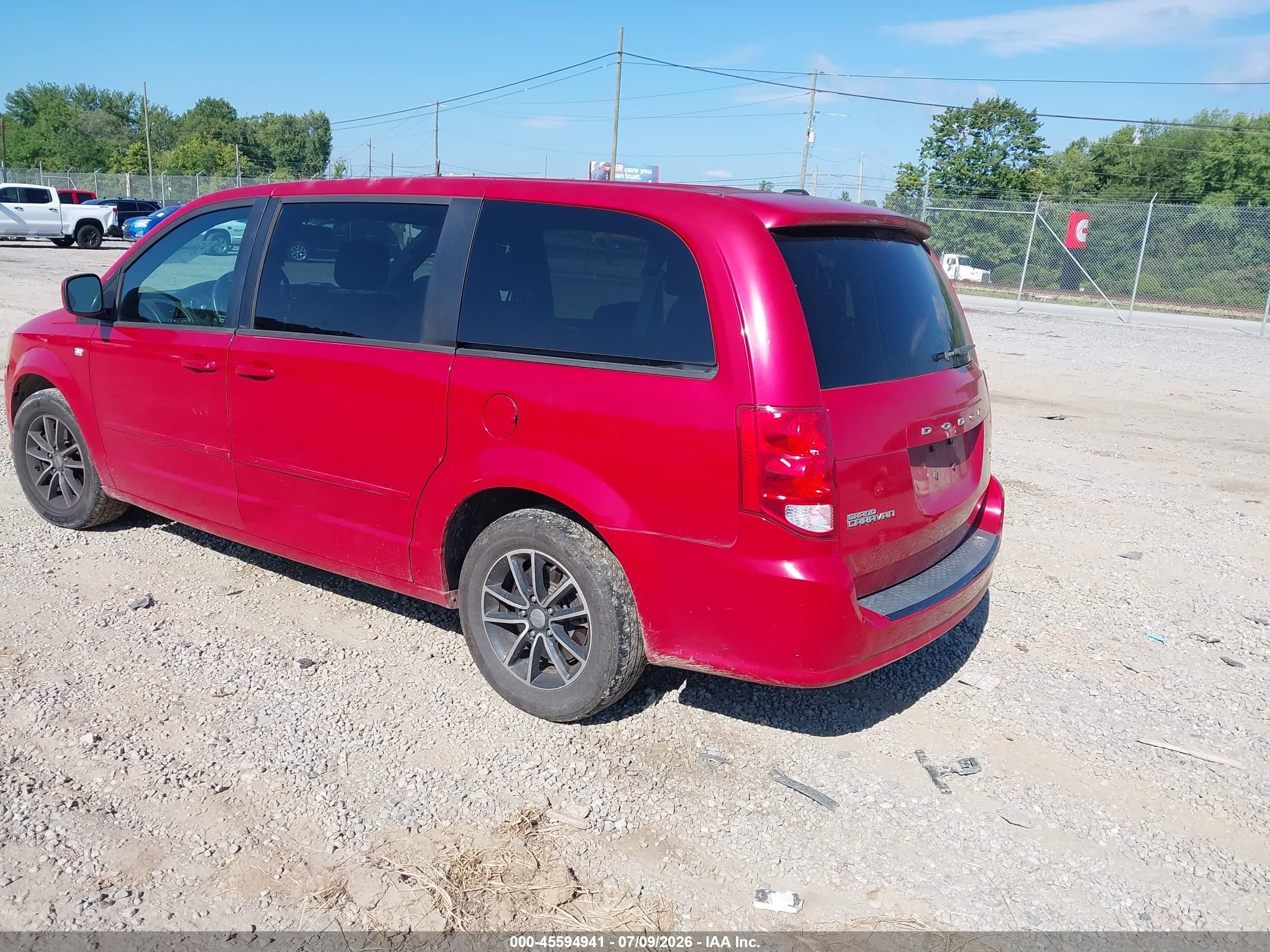 2014 Dodge Grand Caravan Se 30th Anniversary Red vin: 2C4RDGBG7ER261752
