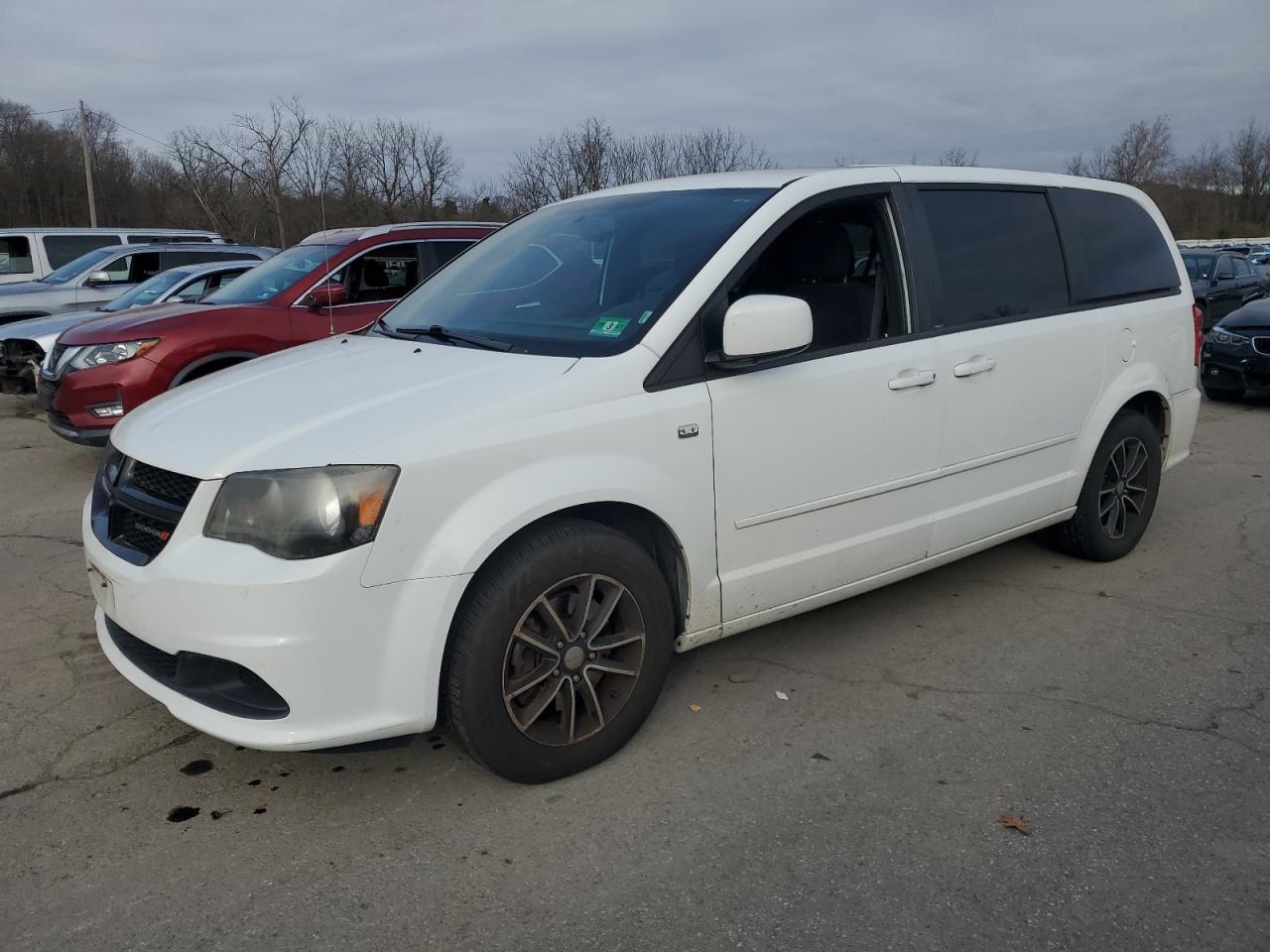 2014 Dodge Grand Caravan Se White vin: 2C4RDGBG7ER279491