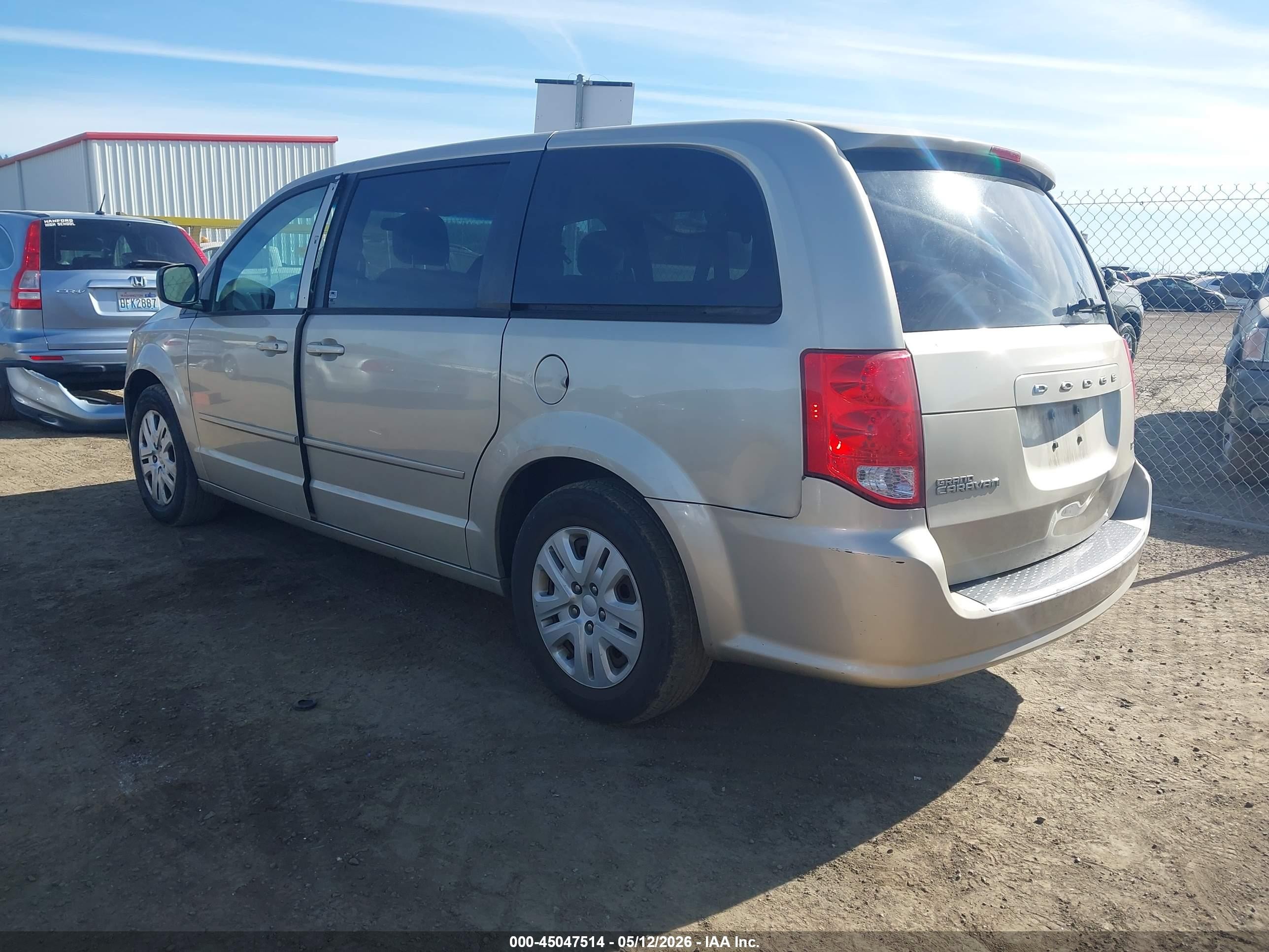 2014 Dodge Grand Caravan Se Gold vin: 2C4RDGBG7ER380837