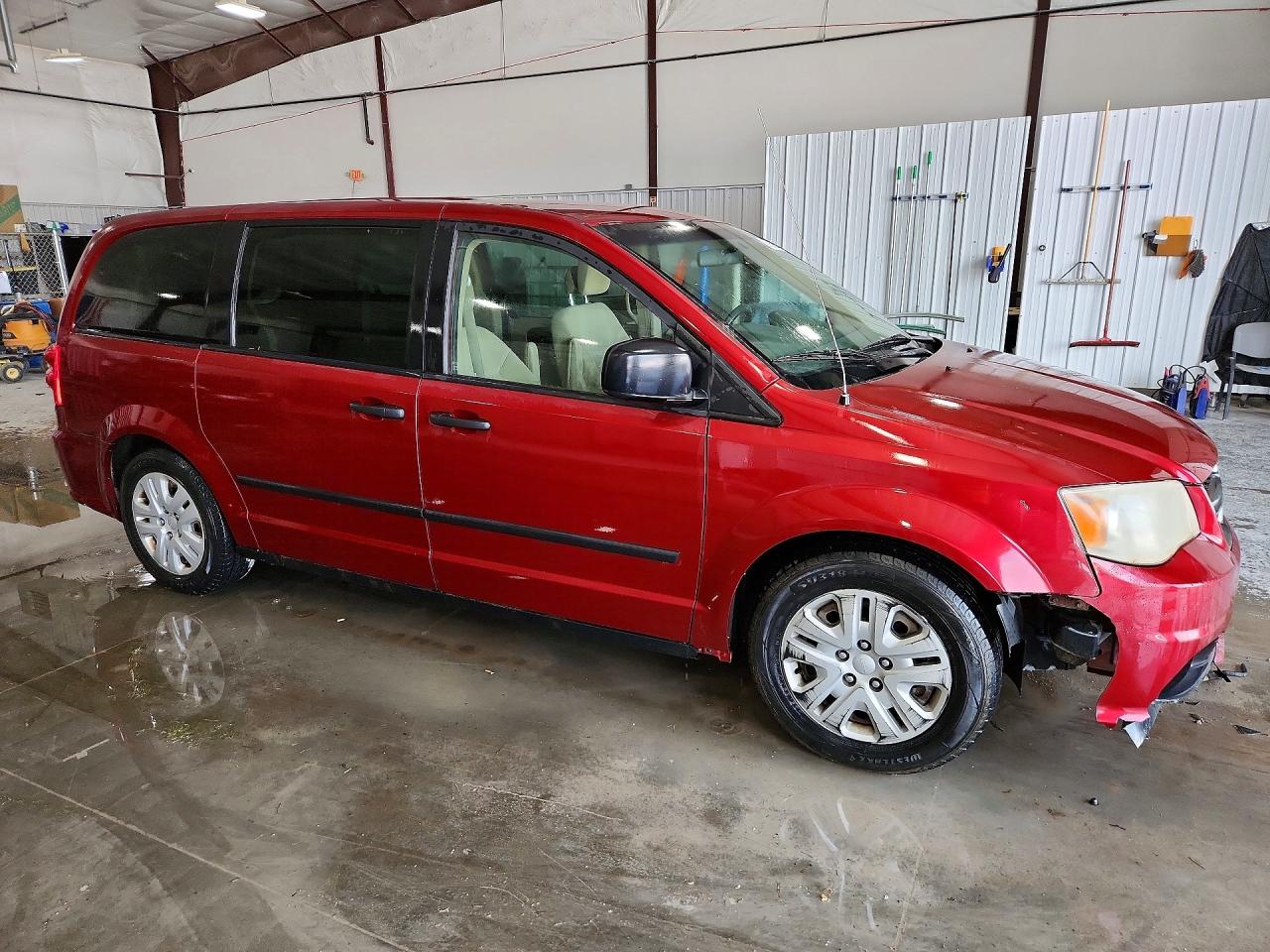 2014 Dodge Grand Caravan Se Maroon vin: 2C4RDGBG7ER459635