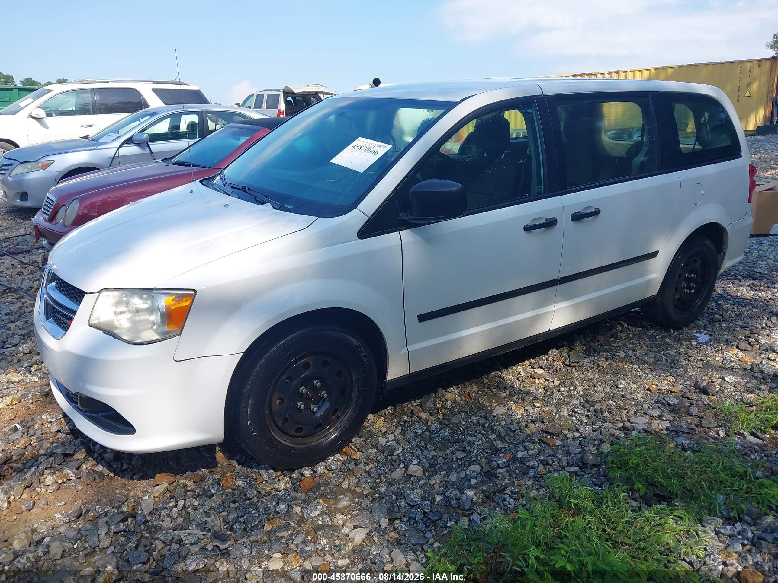 2013 Dodge Grand Caravan American Value Pkg Белый vin: 2C4RDGBG8DR814410