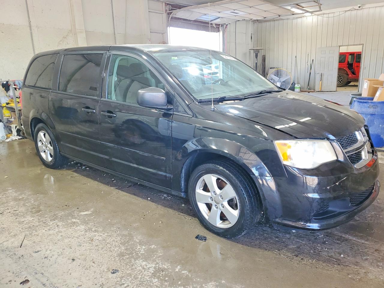 2014 Dodge Grand Caravan Se Black vin: 2C4RDGBG8ER189766