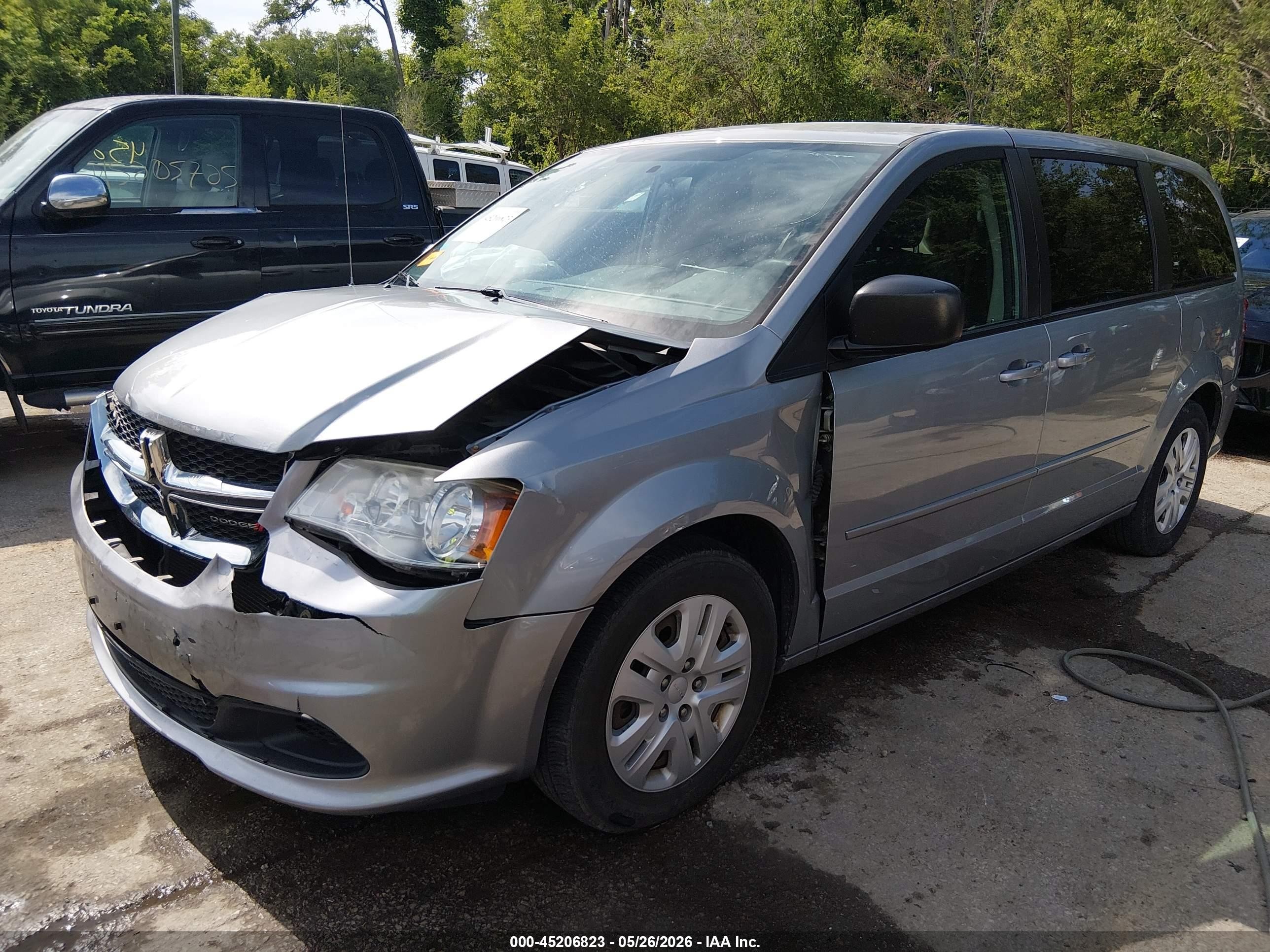 2014 Dodge Grand Caravan Se Silver vin: 2C4RDGBG8ER356207