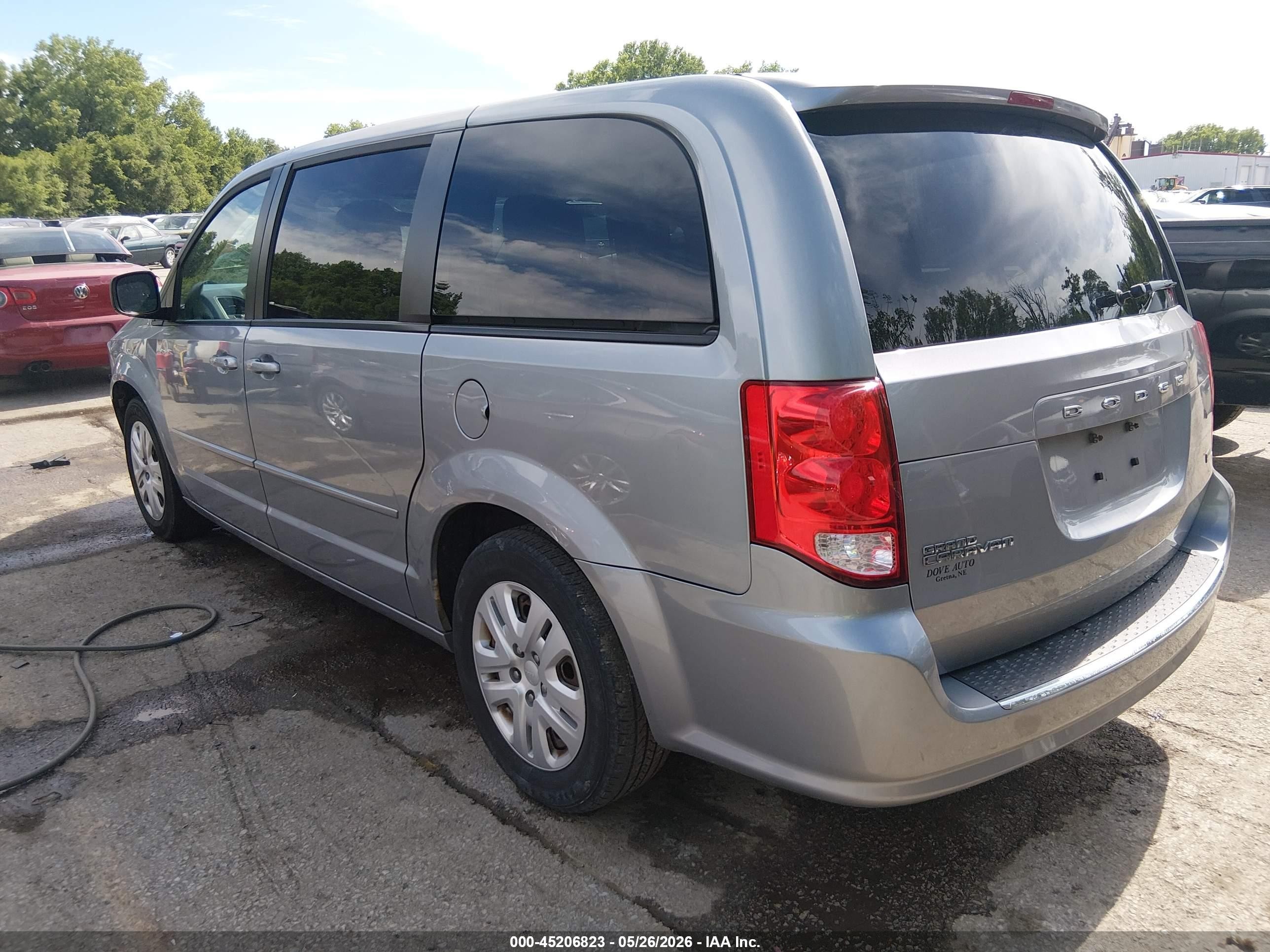 2014 Dodge Grand Caravan Se Silver vin: 2C4RDGBG8ER356207