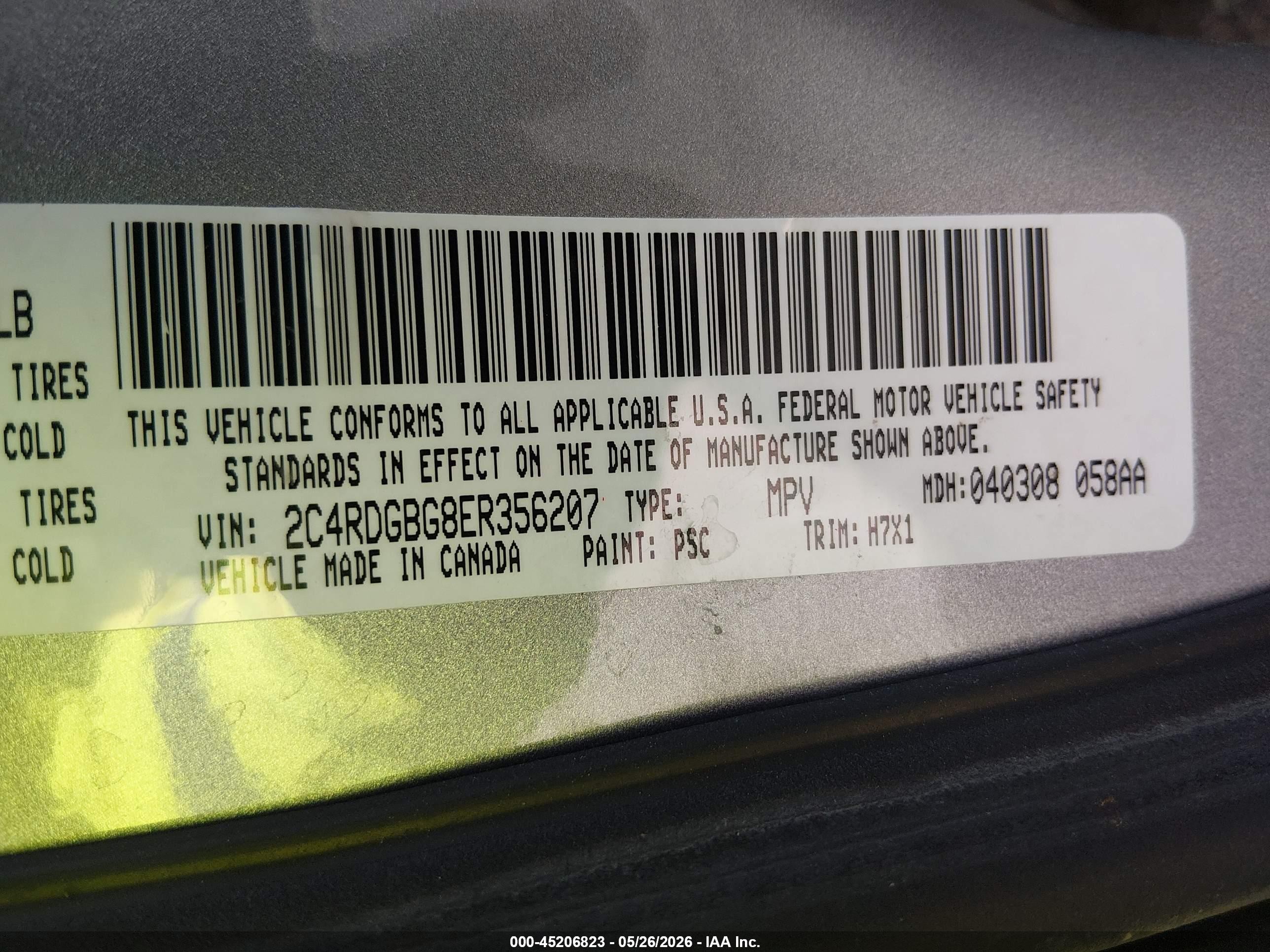 2014 Dodge Grand Caravan Se Silver vin: 2C4RDGBG8ER356207