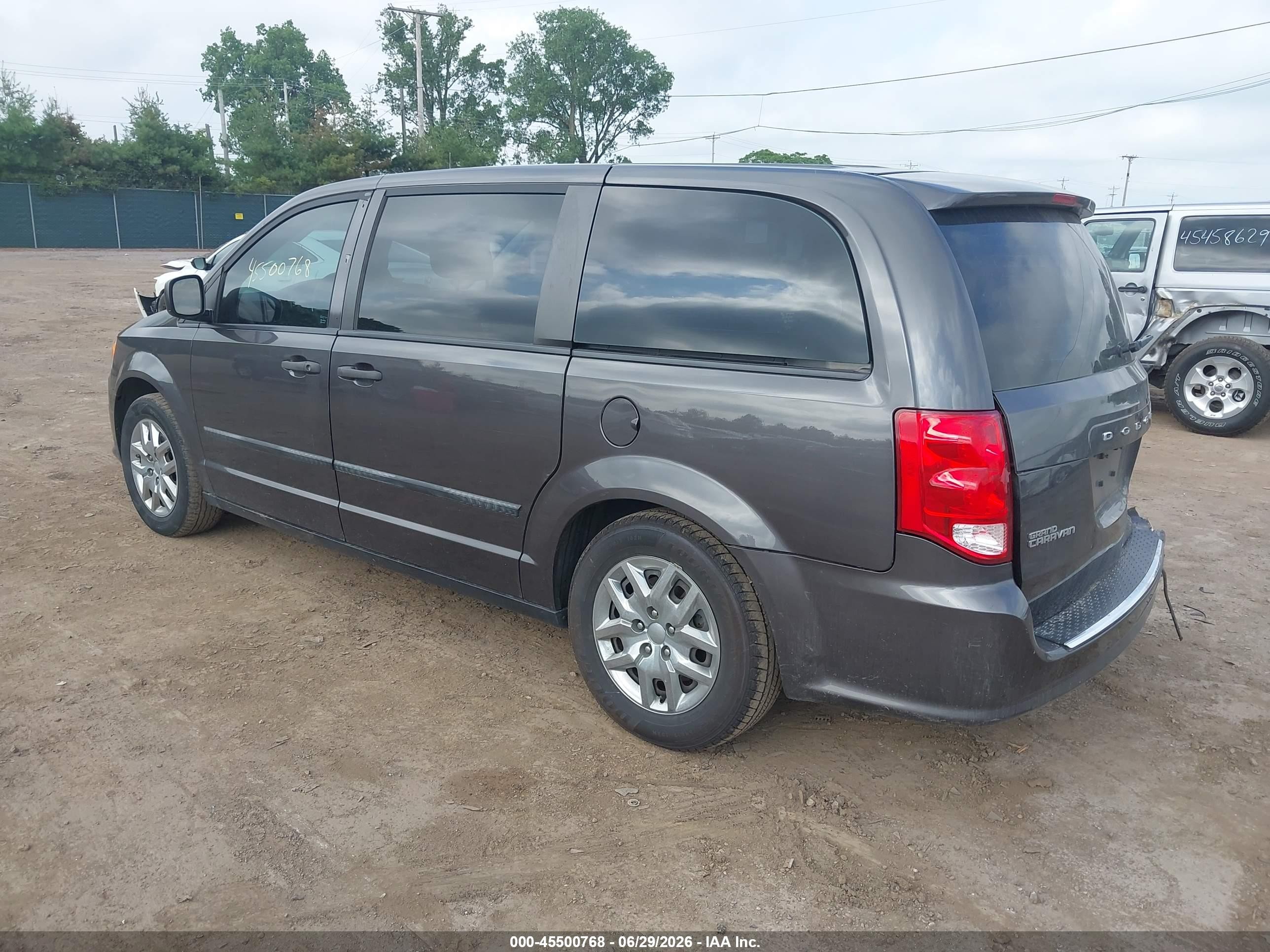 2015 Dodge Grand Caravan Se/sxt Gray vin: 2C4RDGBG8FR543786