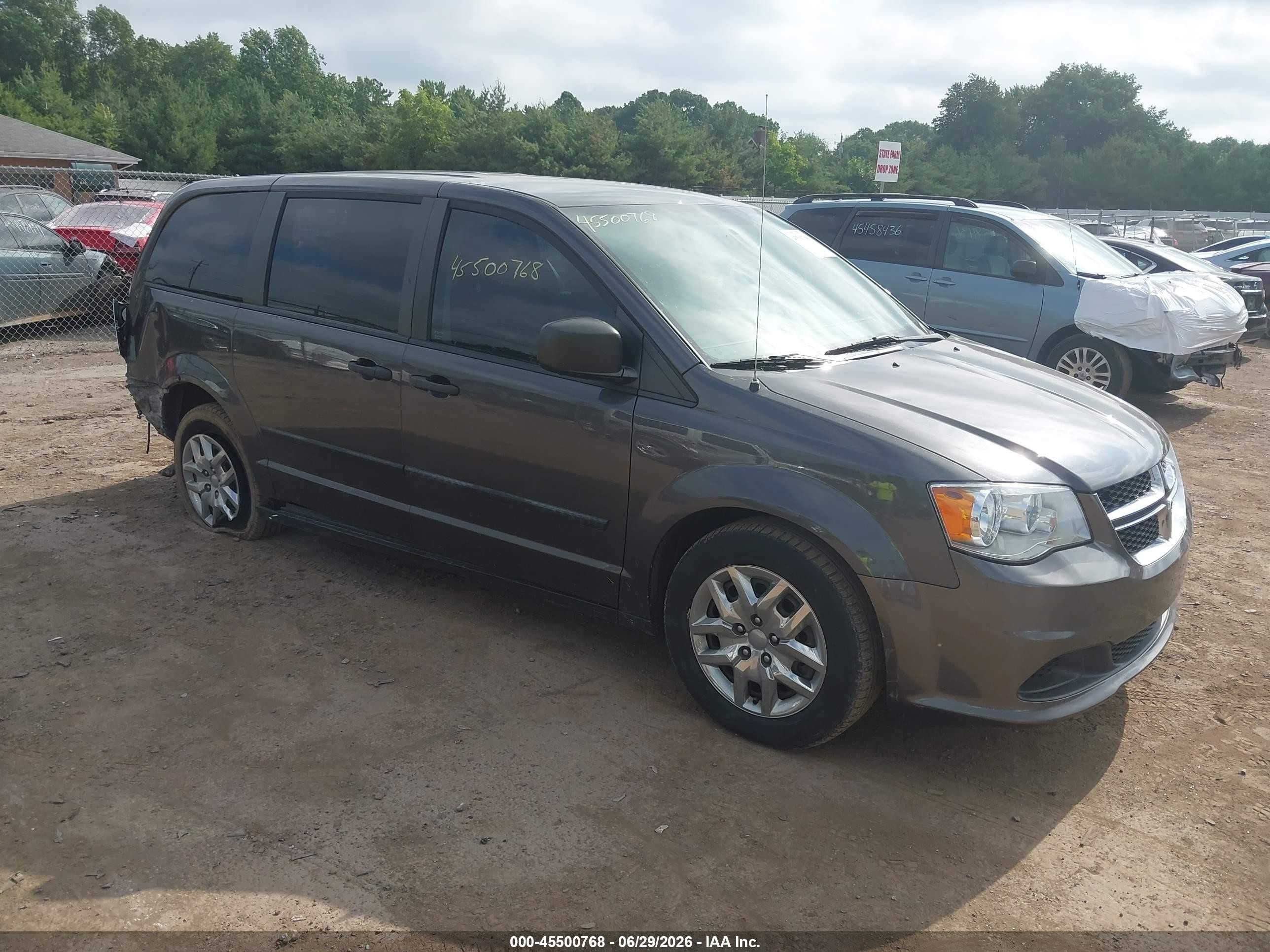 2015 Dodge Grand Caravan Se/sxt Gray vin: 2C4RDGBG8FR543786