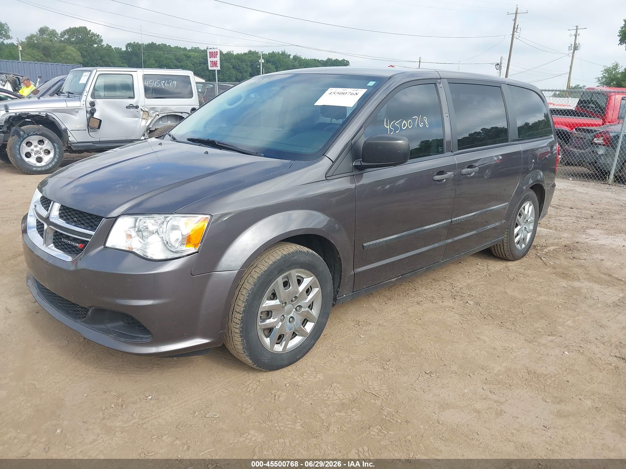 2015 Dodge Grand Caravan Se/sxt Gray vin: 2C4RDGBG8FR543786