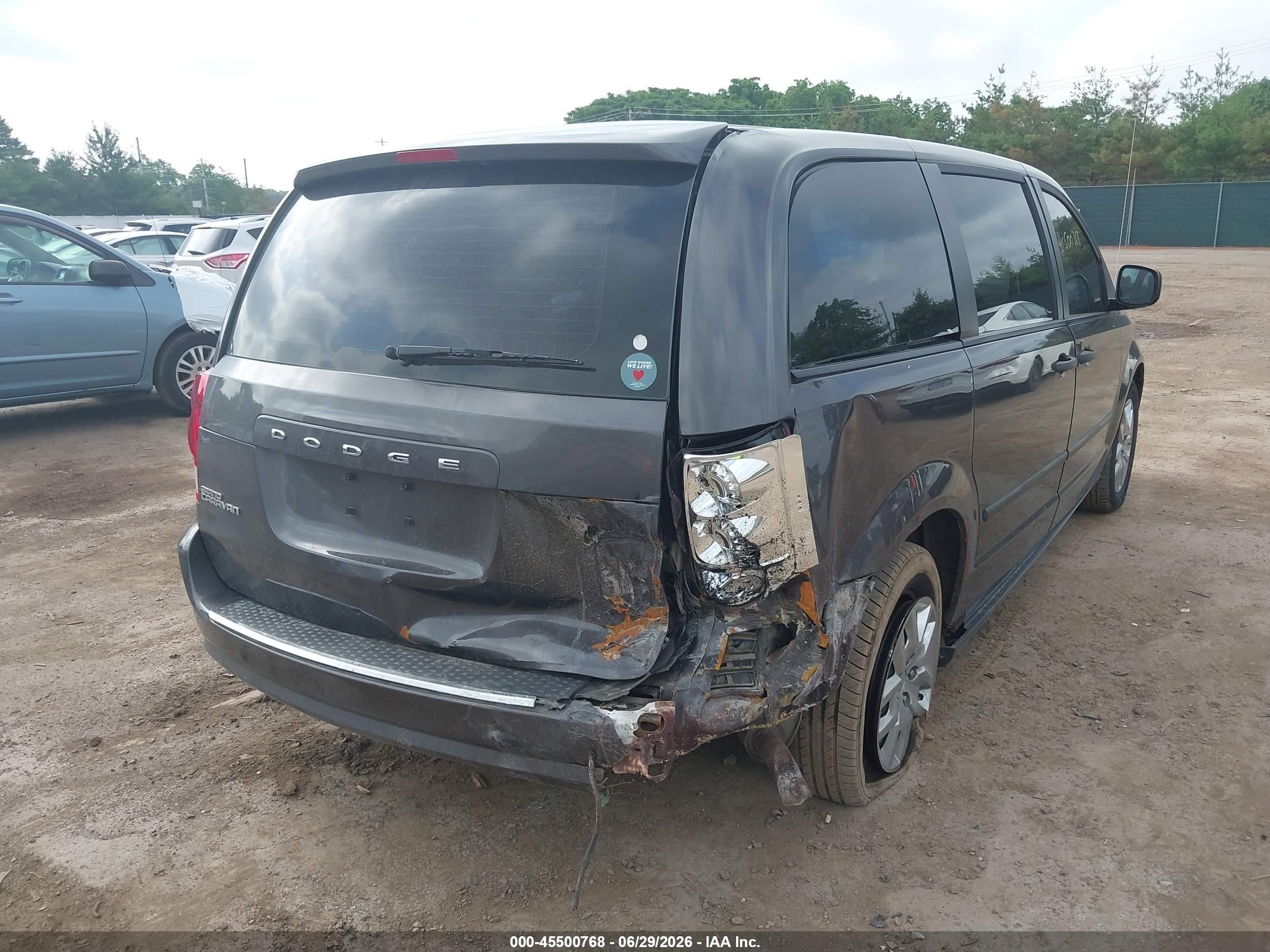 2015 Dodge Grand Caravan Se/sxt Gray vin: 2C4RDGBG8FR543786