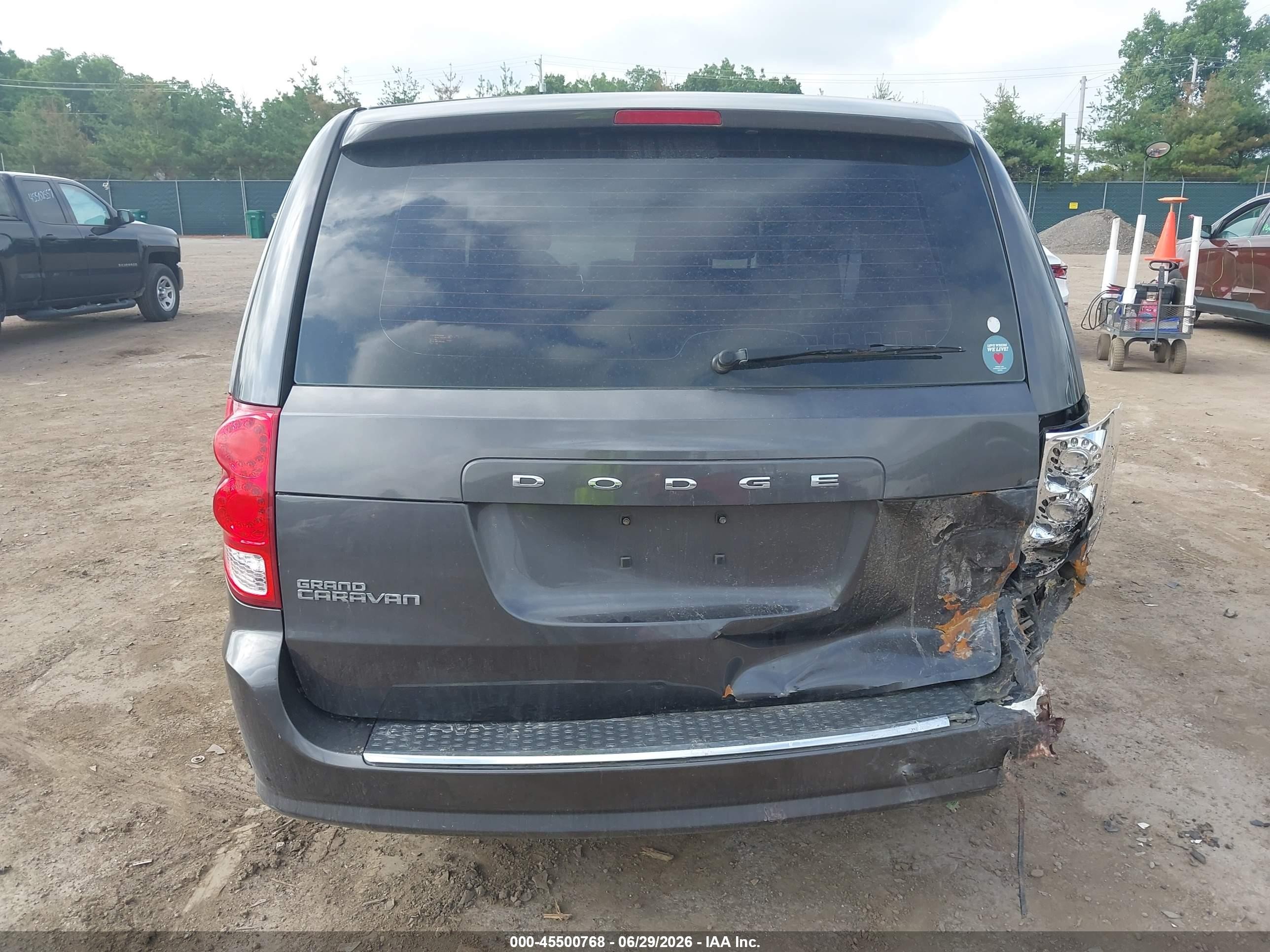 2015 Dodge Grand Caravan Se/sxt Gray vin: 2C4RDGBG8FR543786