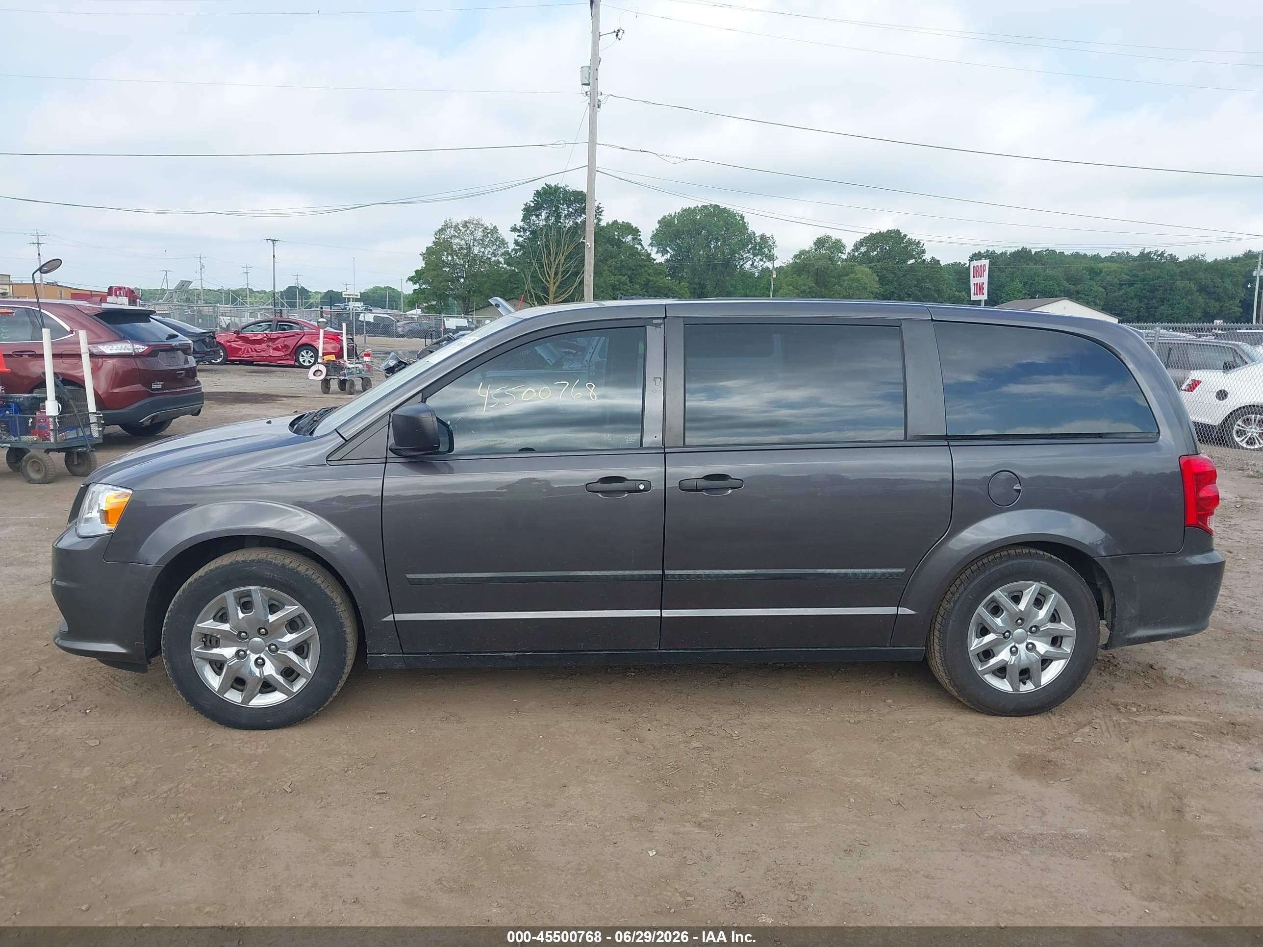 2015 Dodge Grand Caravan Se/sxt Gray vin: 2C4RDGBG8FR543786