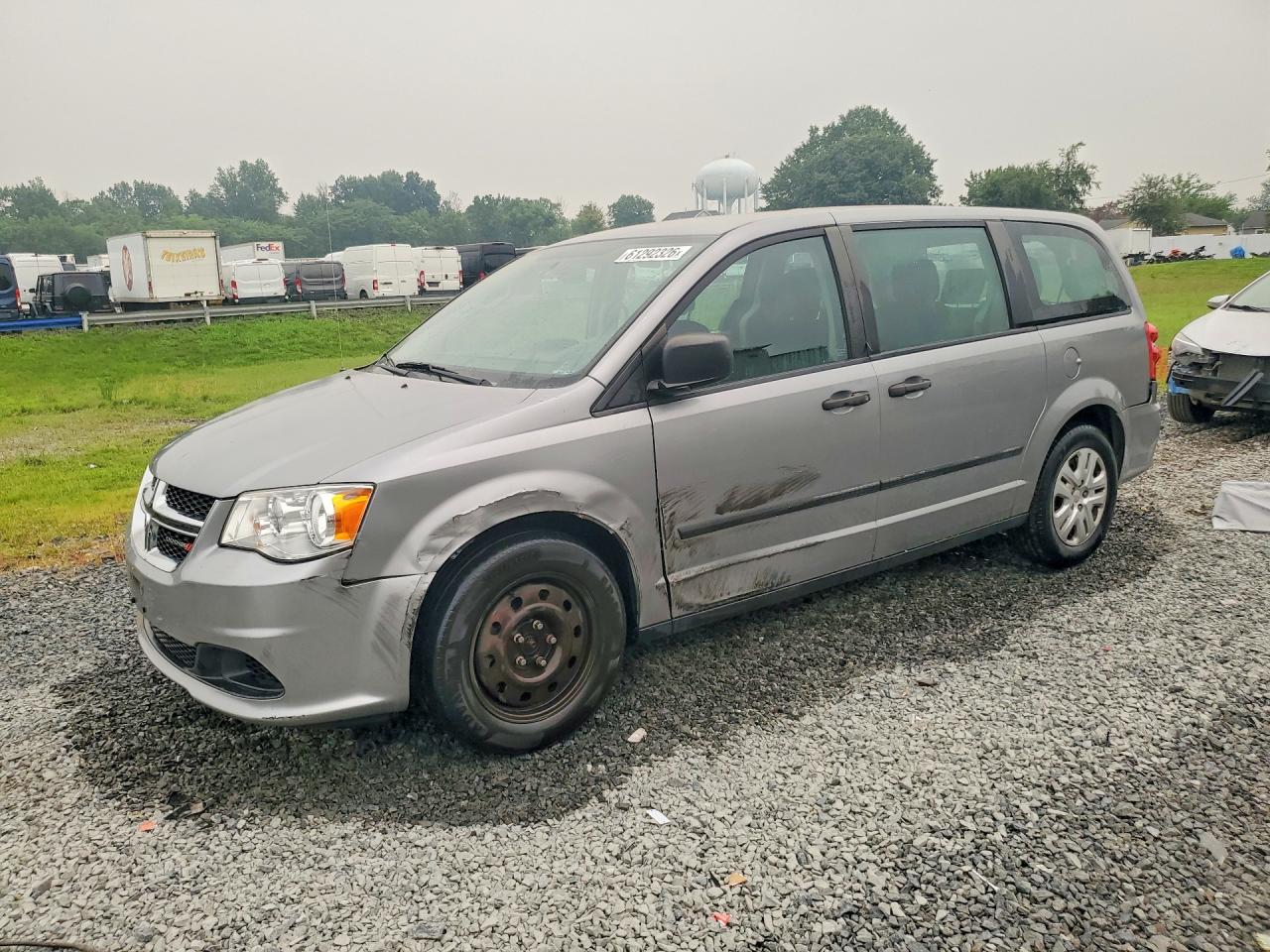 2015 Dodge Grand Caravan Se Gray vin: 2C4RDGBG8FR666830