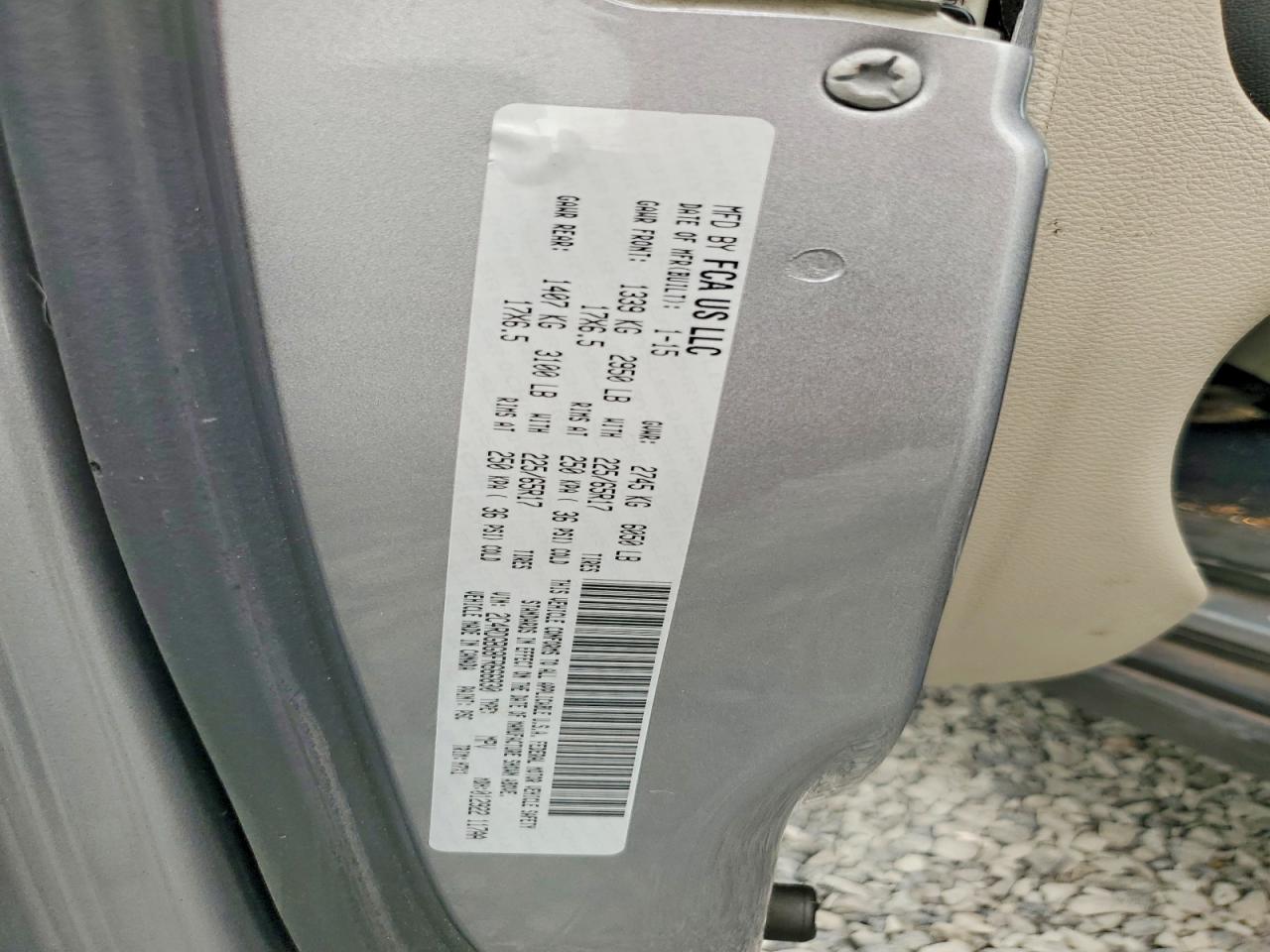 2015 Dodge Grand Caravan Se Gray vin: 2C4RDGBG8FR666830