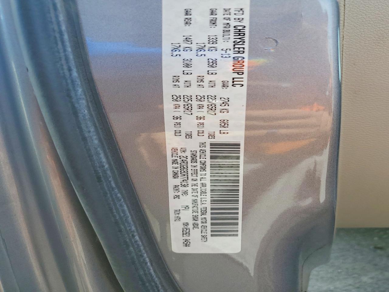 2013 Dodge Grand Caravan Se Silver vin: 2C4RDGBG9DR774130