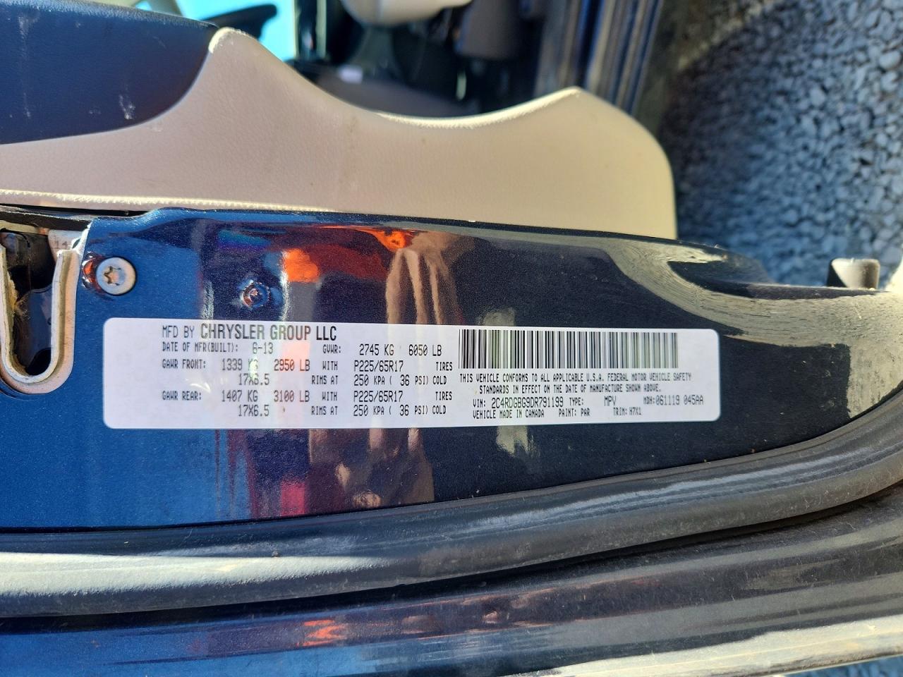 2013 Dodge Grand Caravan Se Gray vin: 2C4RDGBG9DR791199