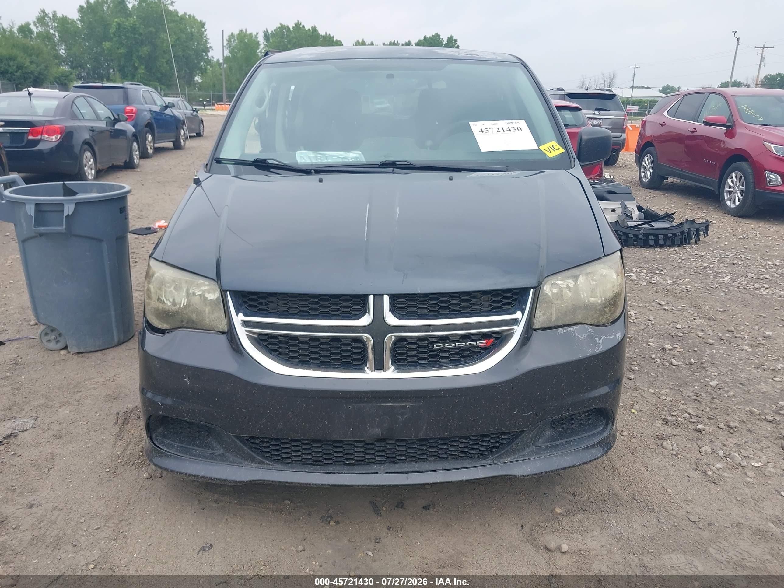2013 Dodge Grand Caravan American Value Pkg Black vin: 2C4RDGBG9DR819972