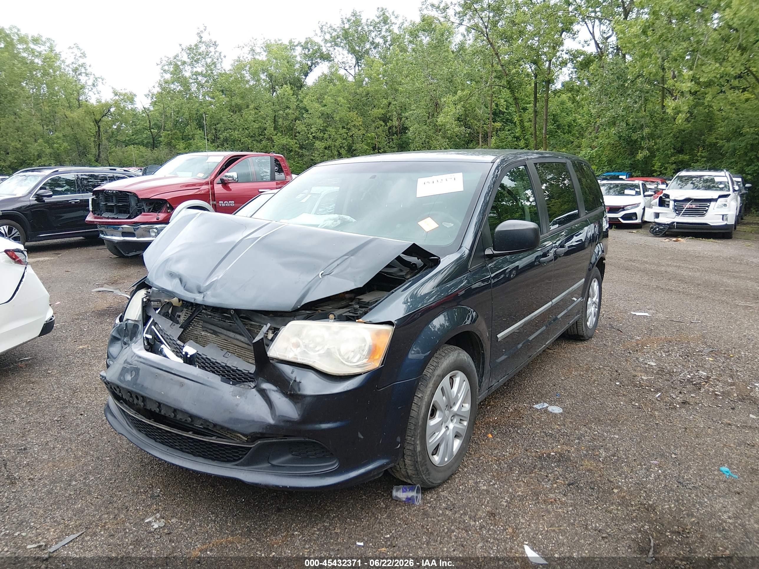 2014 Dodge Grand Caravan American Value Pkg Navy vin: 2C4RDGBG9ER161488