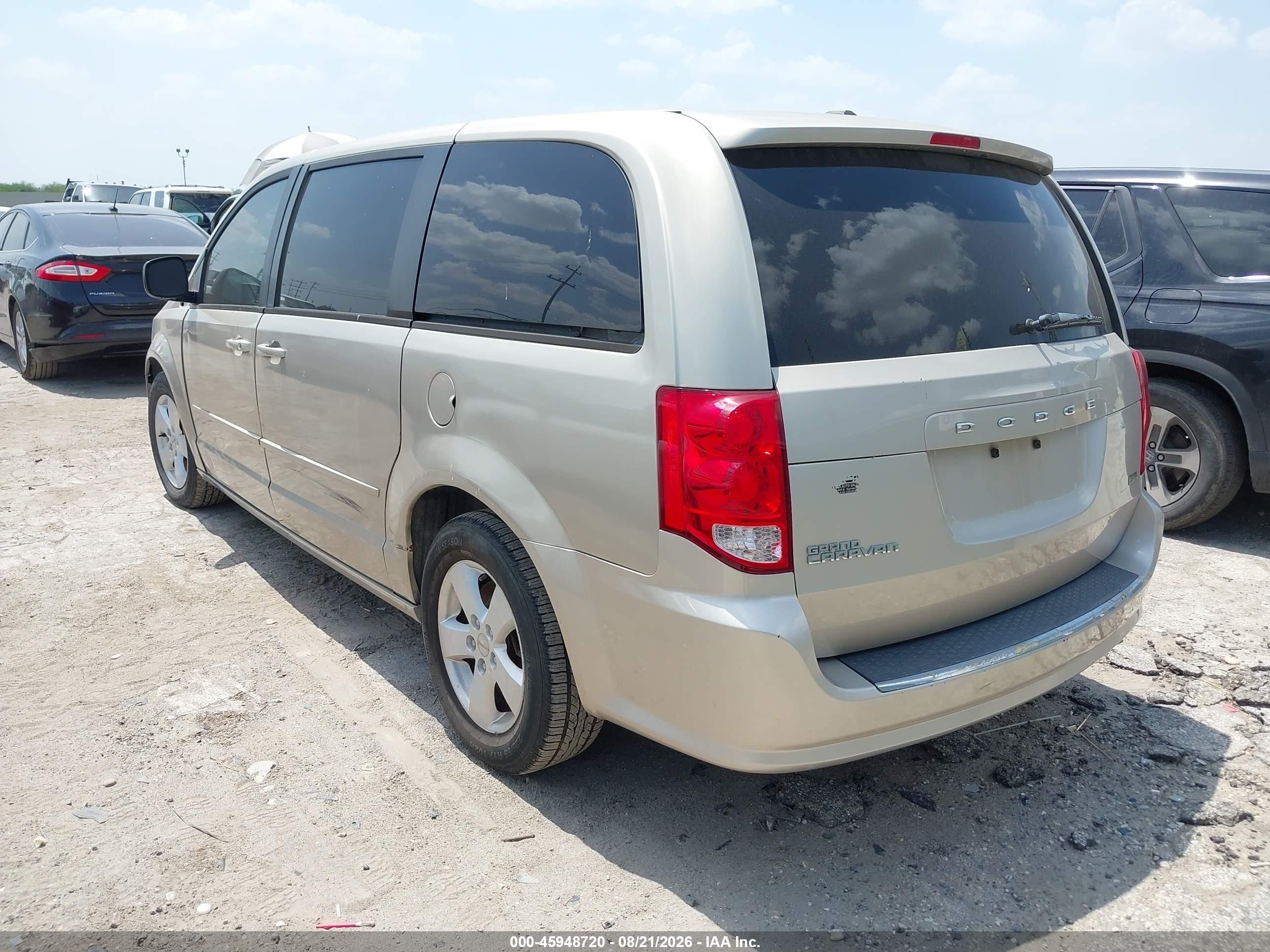 2013 Dodge Grand Caravan Se Gold vin: 2C4RDGBGXDR798677