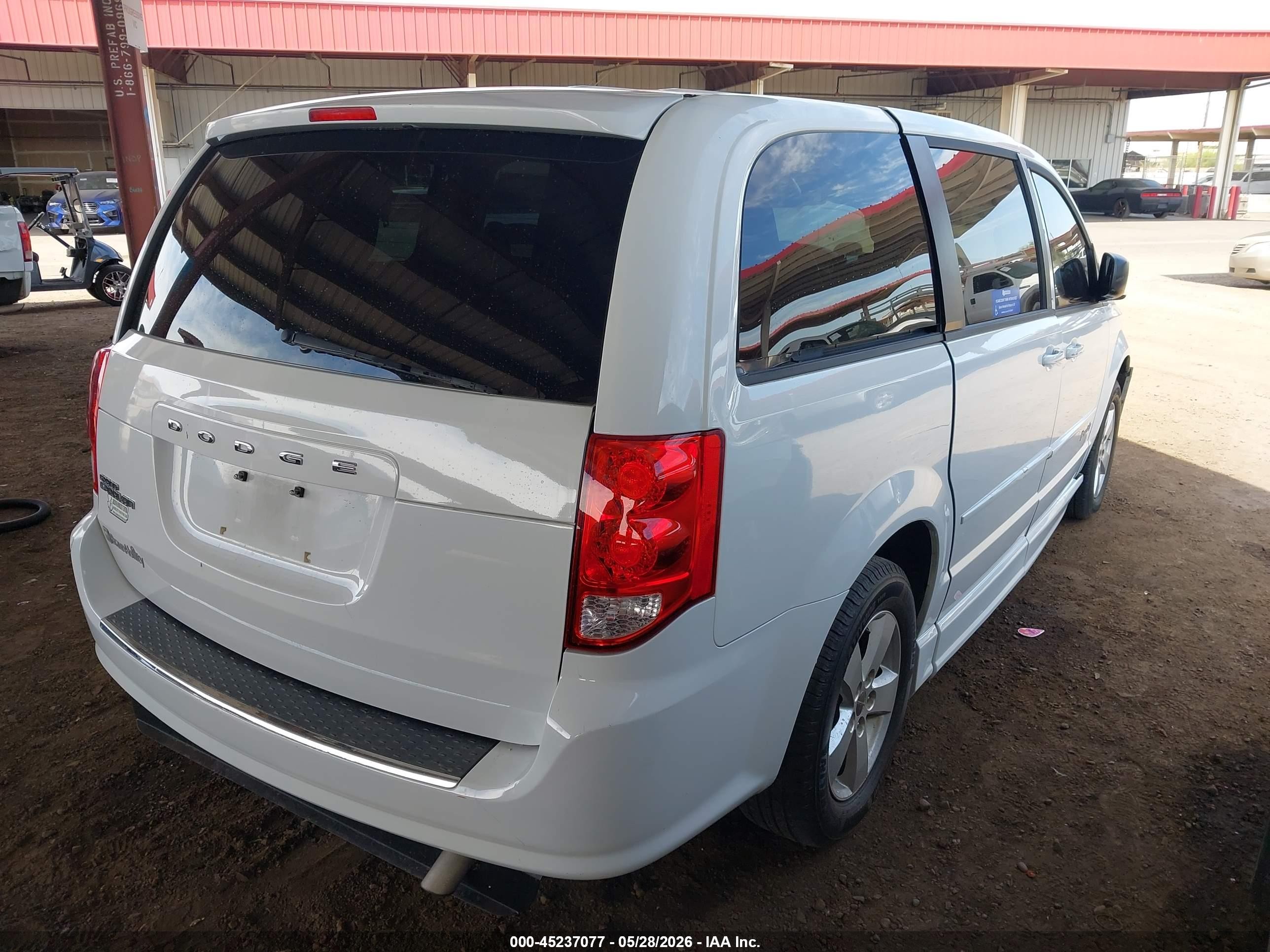 2013 Dodge Grand Caravan Se White vin: 2C4RDGBGXDR822332