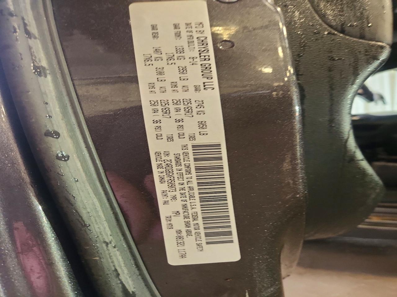 2015 Dodge Grand Caravan Se Charcoal vin: 2C4RDGBGXFR509073