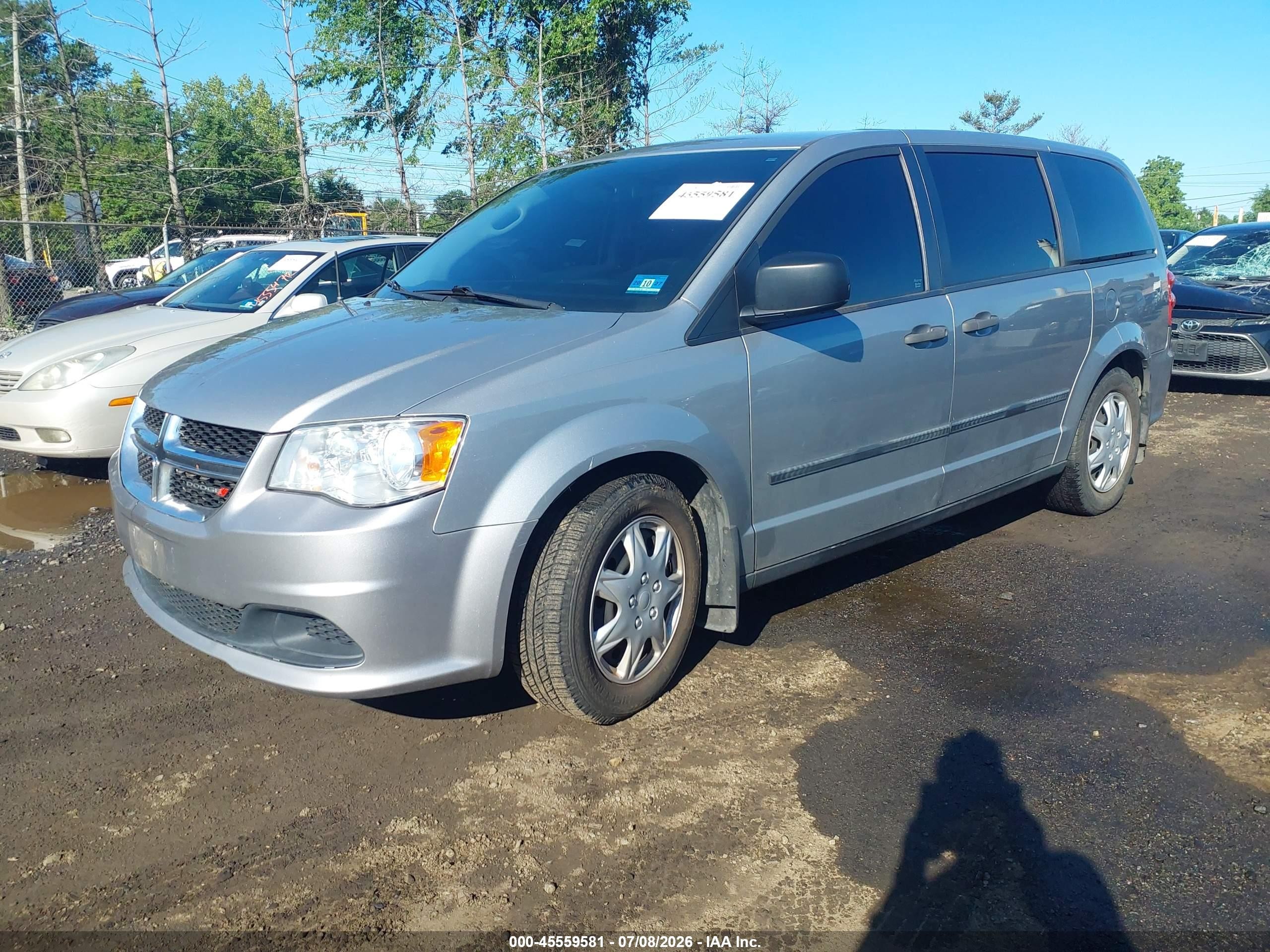 2015 Dodge Grand Caravan American Value Pkg Silver vin: 2C4RDGBGXFR518436