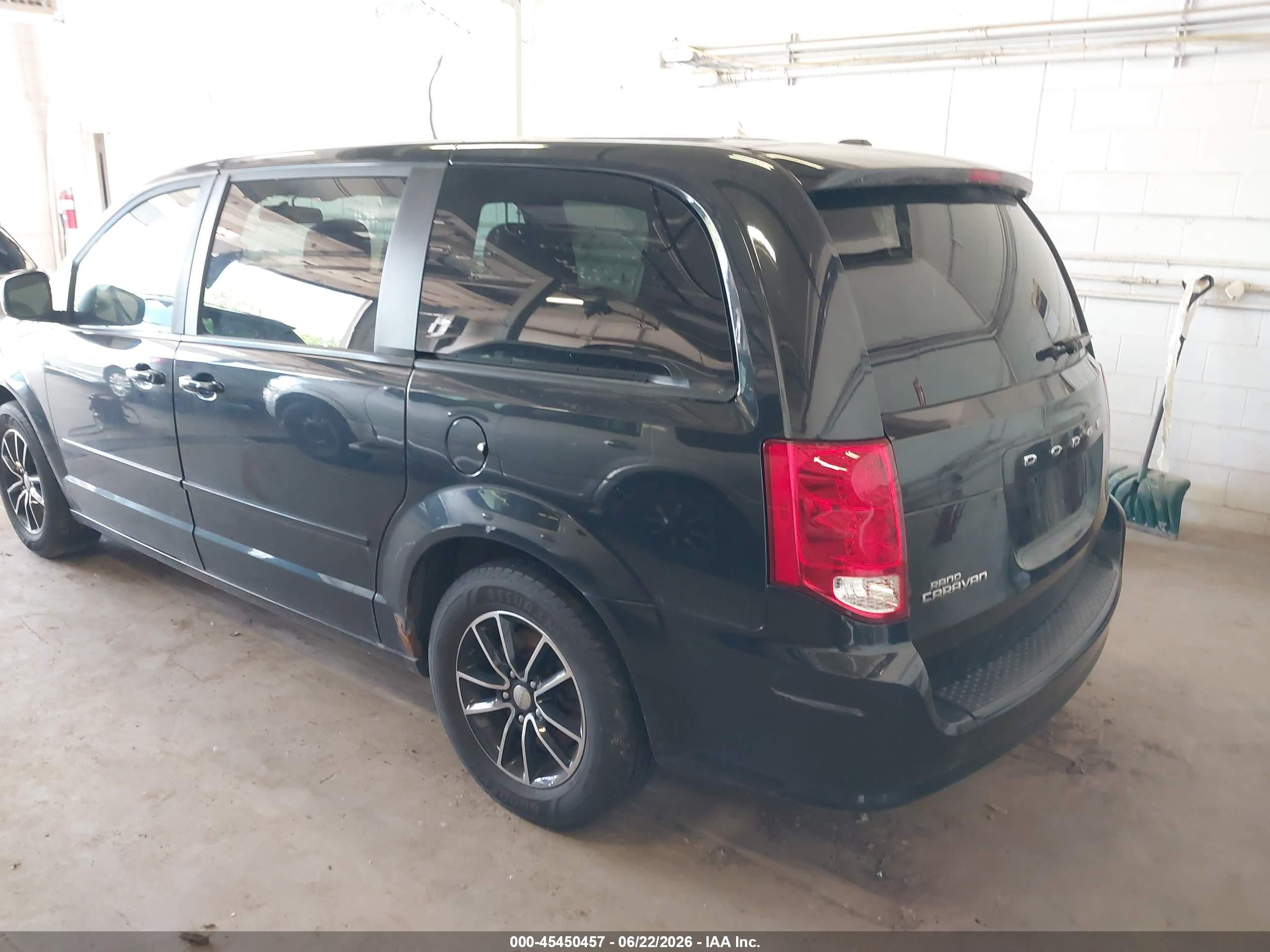 2015 Dodge Grand Caravan Se Plus Black vin: 2C4RDGBGXFR705157