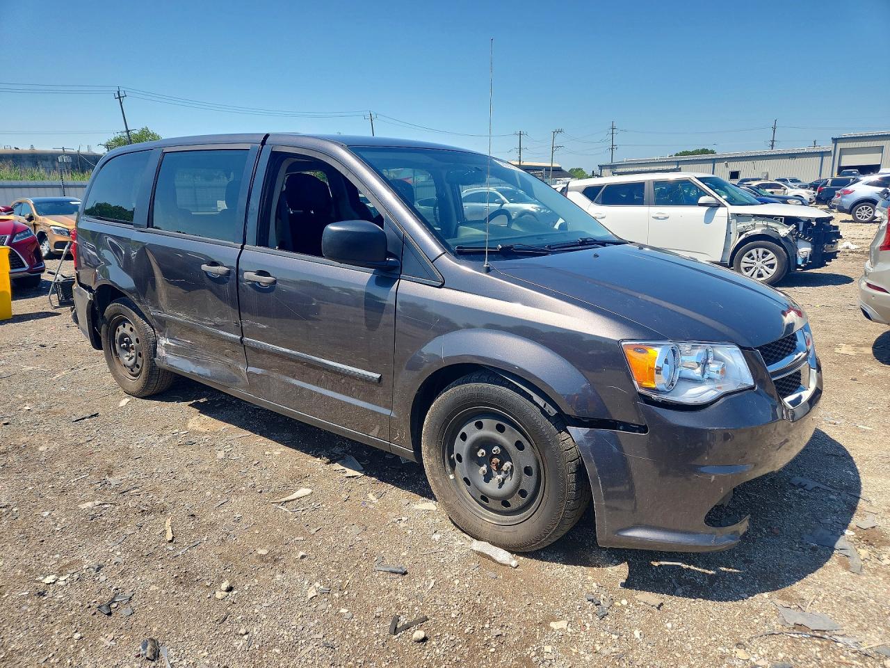 2013 Dodge Grand Caravan Gray vin: 2C4RDGBGXFR735808