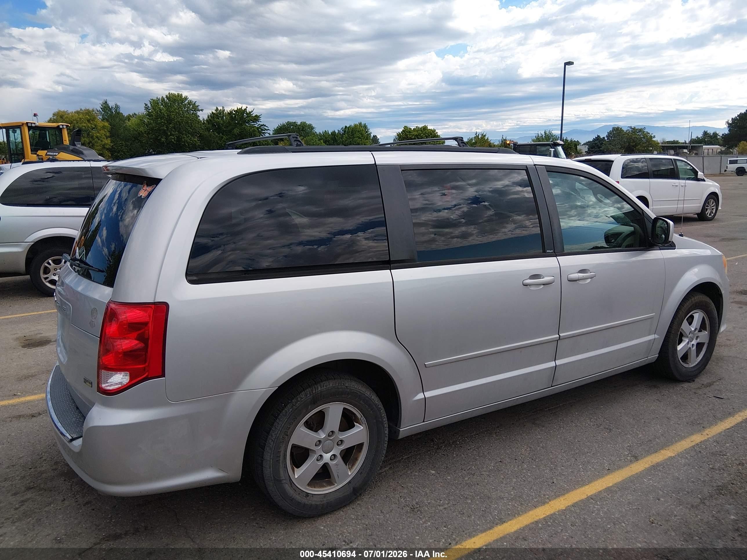 2012 Dodge Grand Caravan Sxt Silver vin: 2C4RDGCG0CR264150