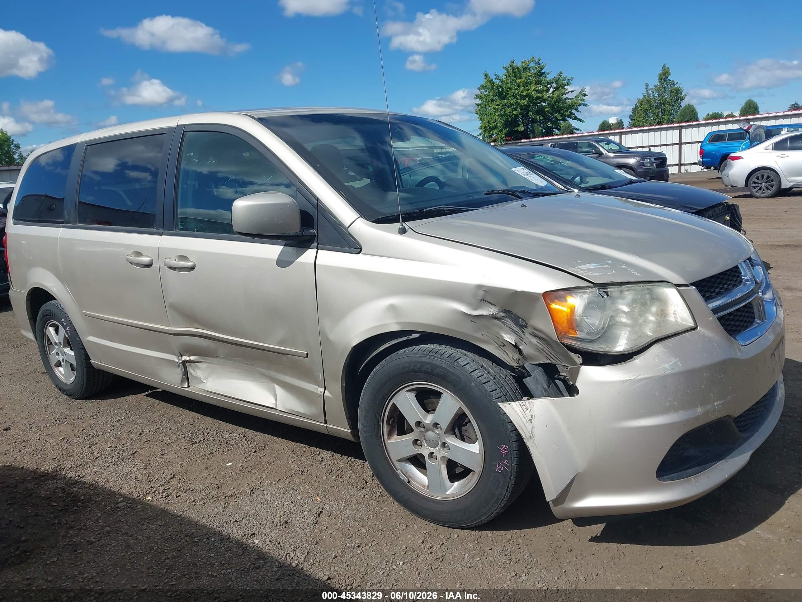 2013 Dodge Grand Caravan Sxt Gold vin: 2C4RDGCG0DR520692