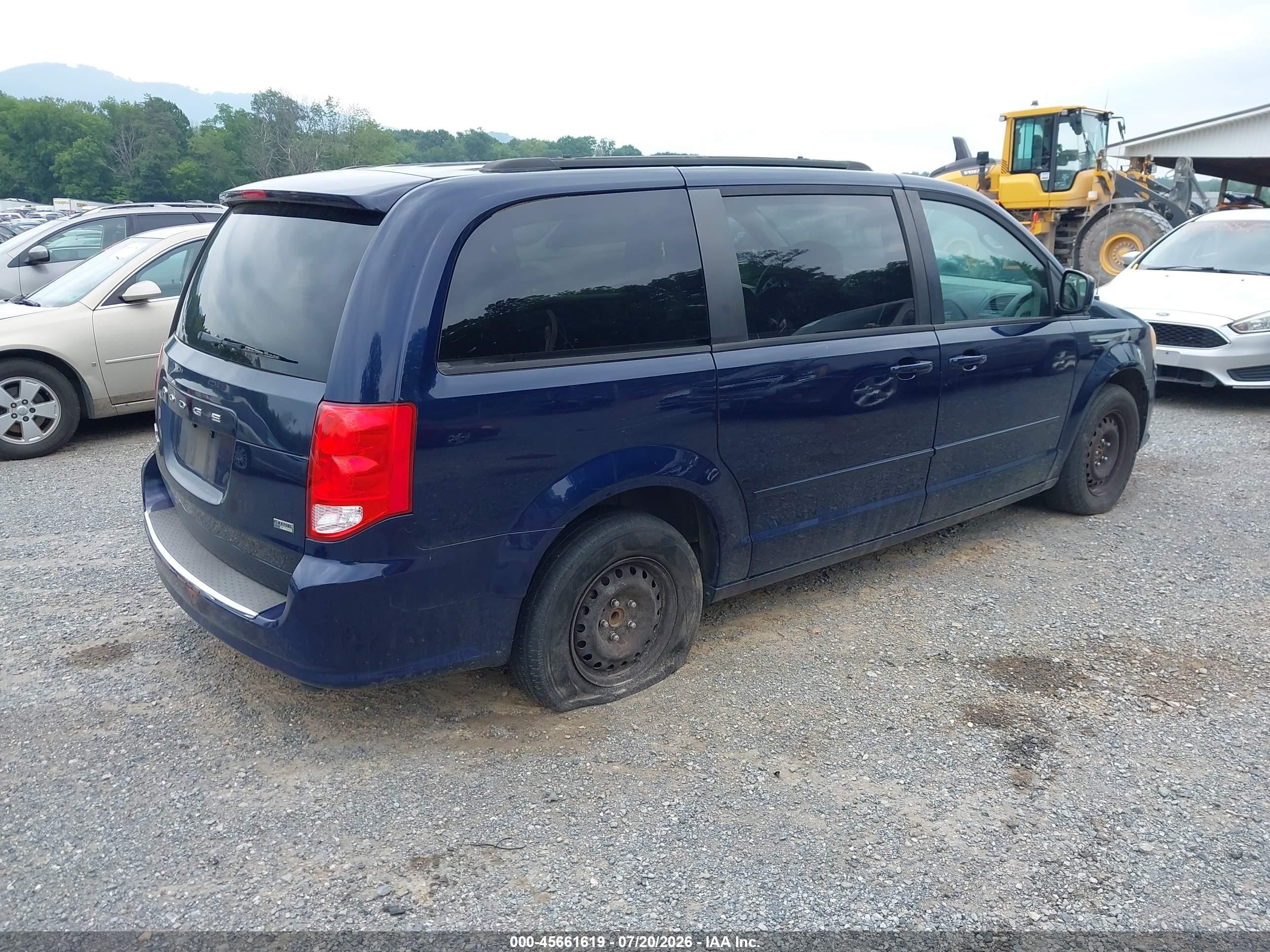 2013 Dodge Grand Caravan Sxt Синий vin: 2C4RDGCG0DR544331