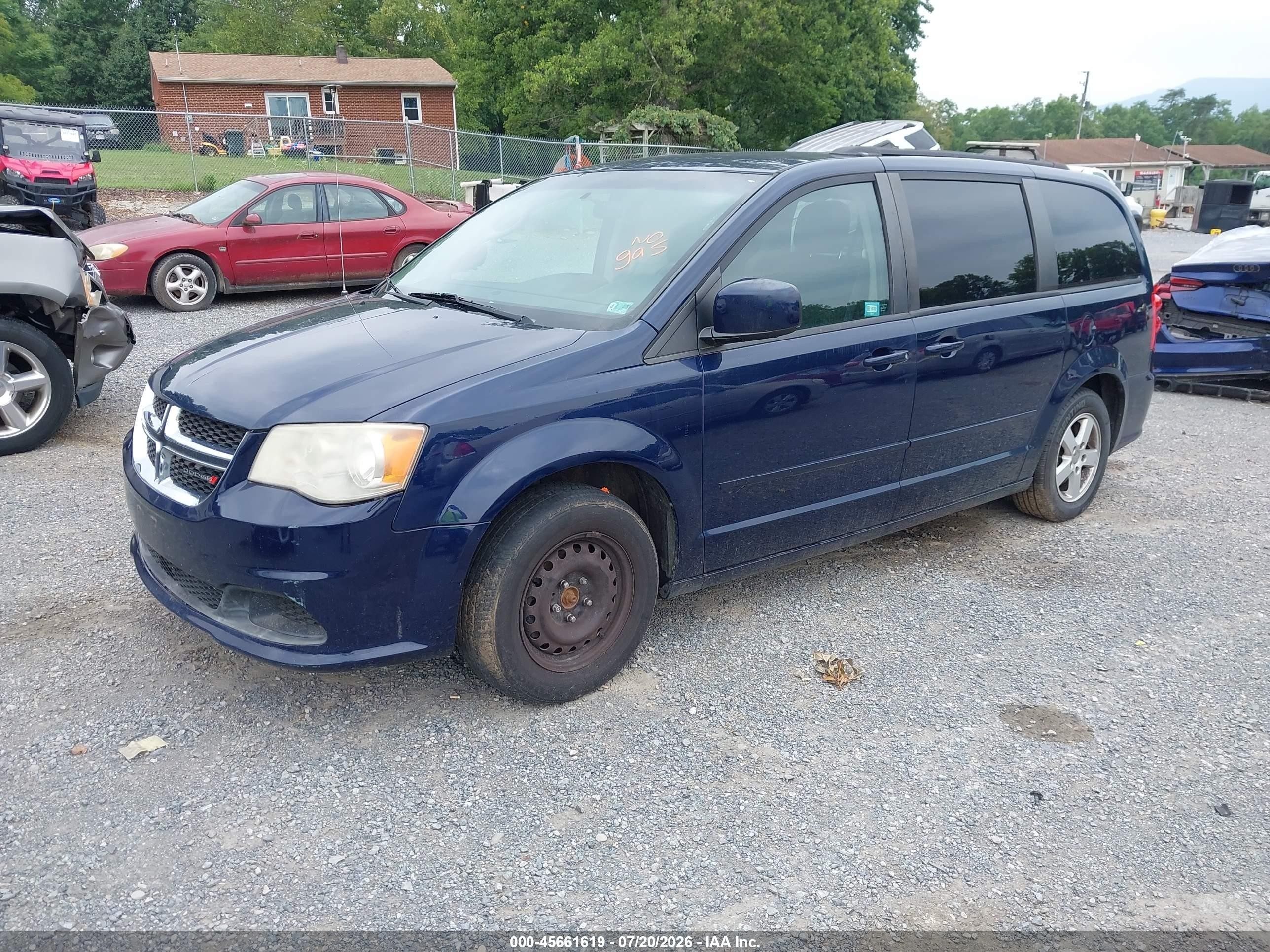 2013 Dodge Grand Caravan Sxt Синий vin: 2C4RDGCG0DR544331