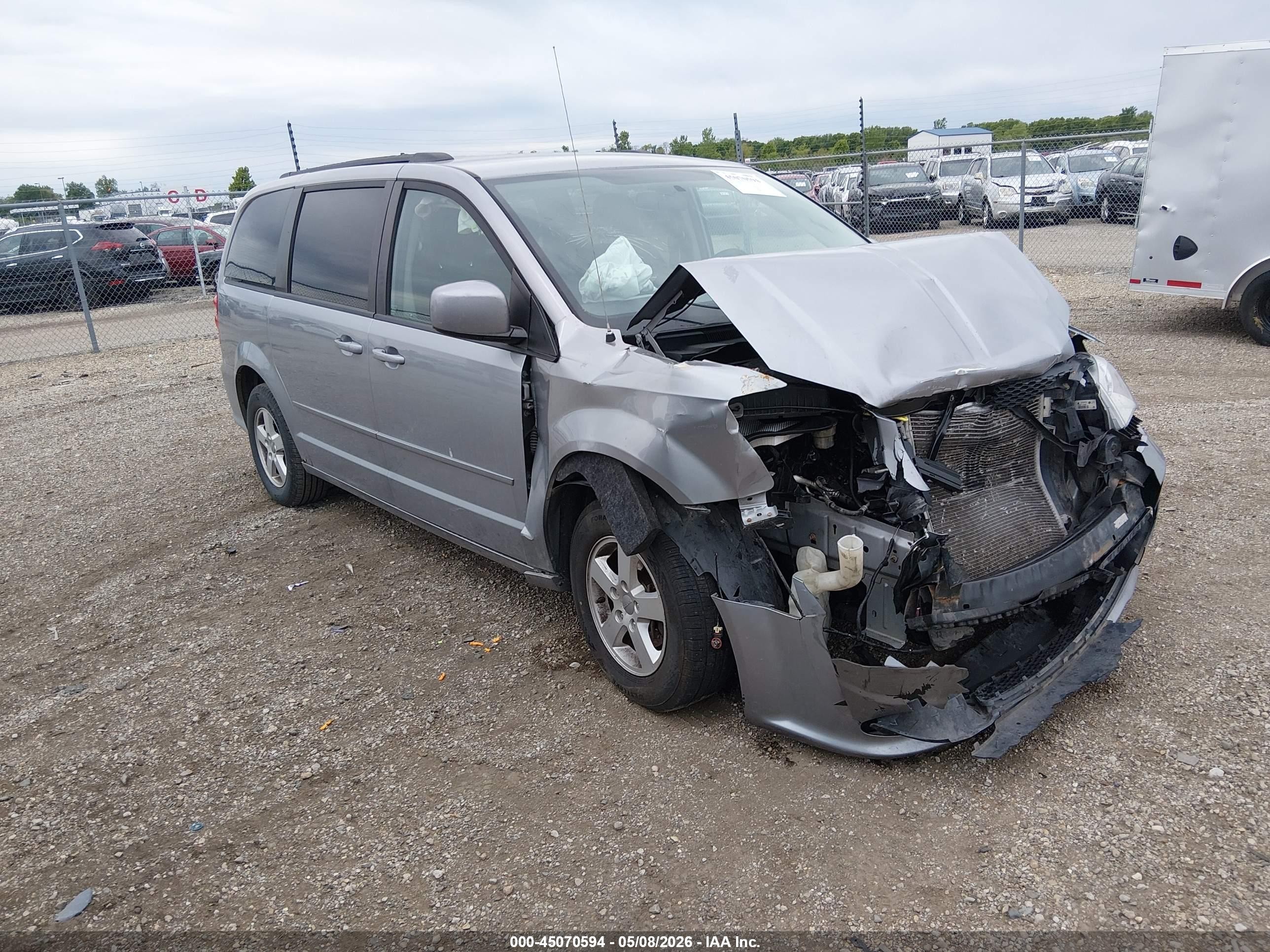 2013 Dodge Grand Caravan Sxt Gray vin: 2C4RDGCG0DR545334