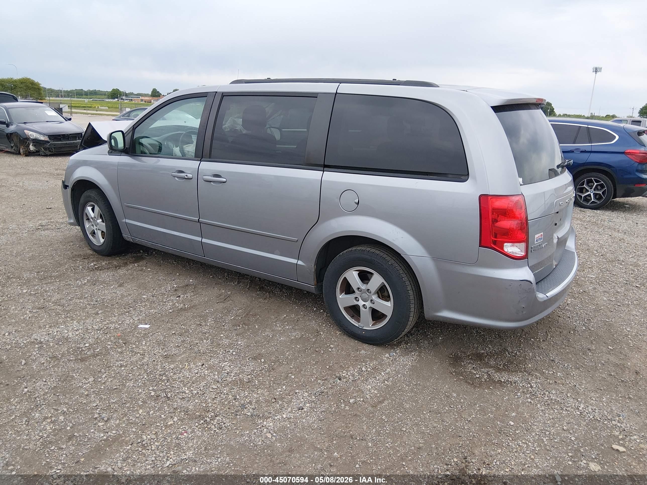 2013 Dodge Grand Caravan Sxt Gray vin: 2C4RDGCG0DR545334