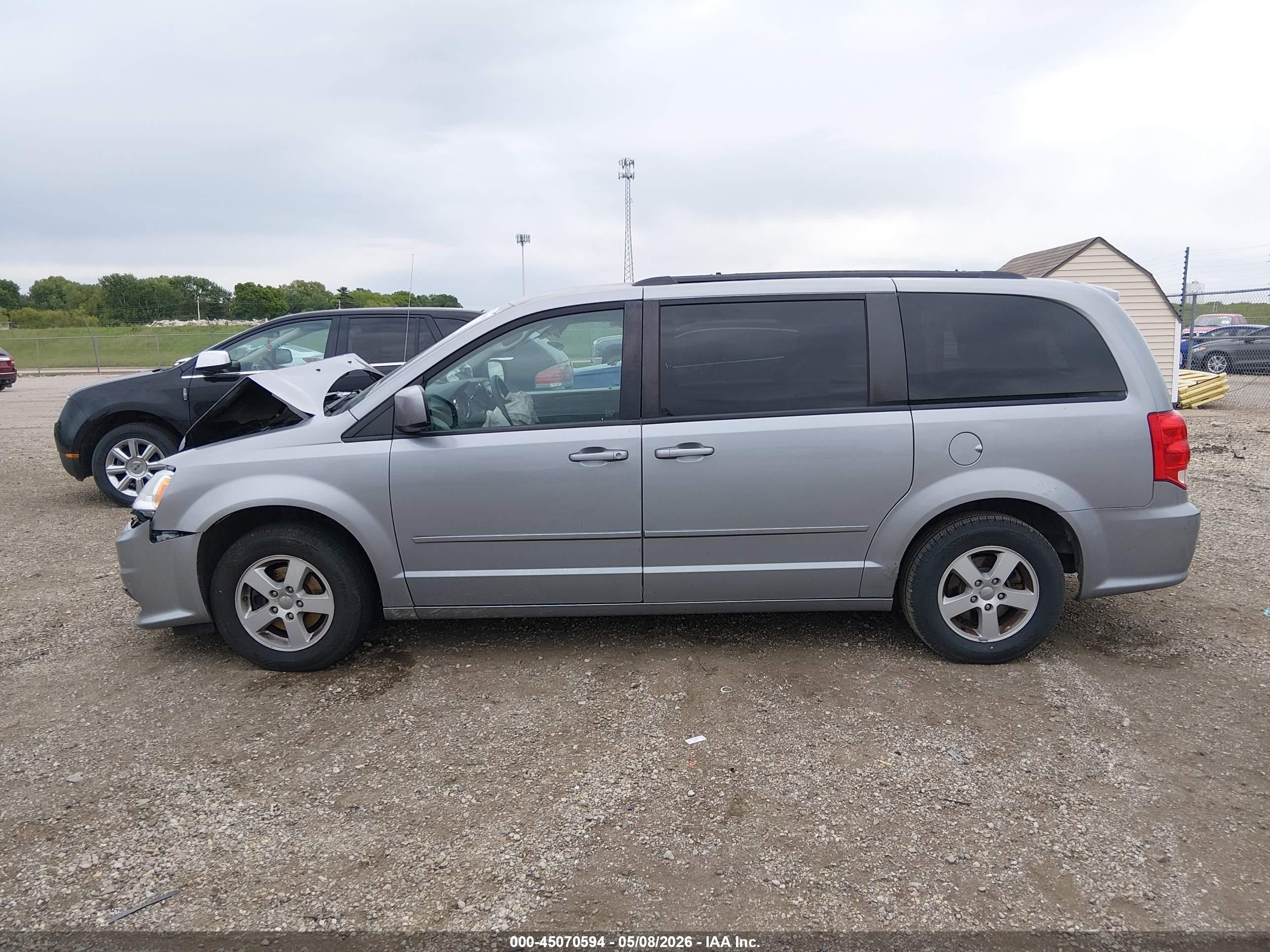 2013 Dodge Grand Caravan Sxt Gray vin: 2C4RDGCG0DR545334