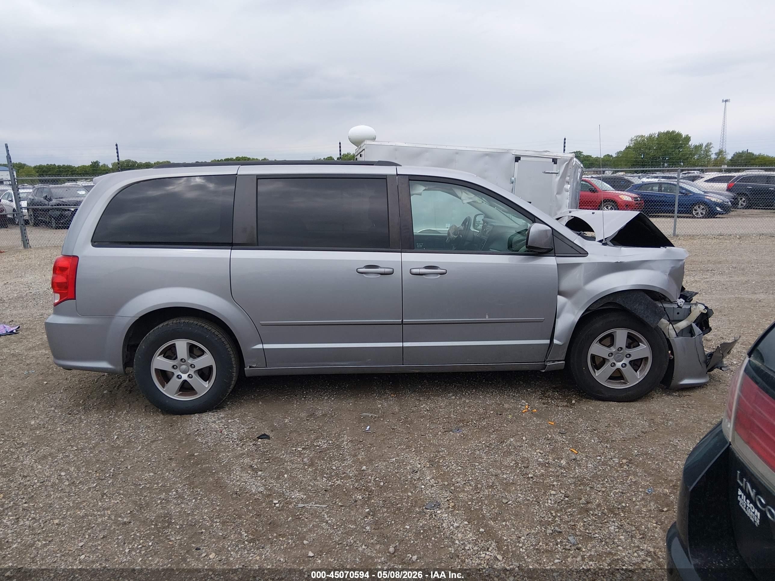 2013 Dodge Grand Caravan Sxt Gray vin: 2C4RDGCG0DR545334