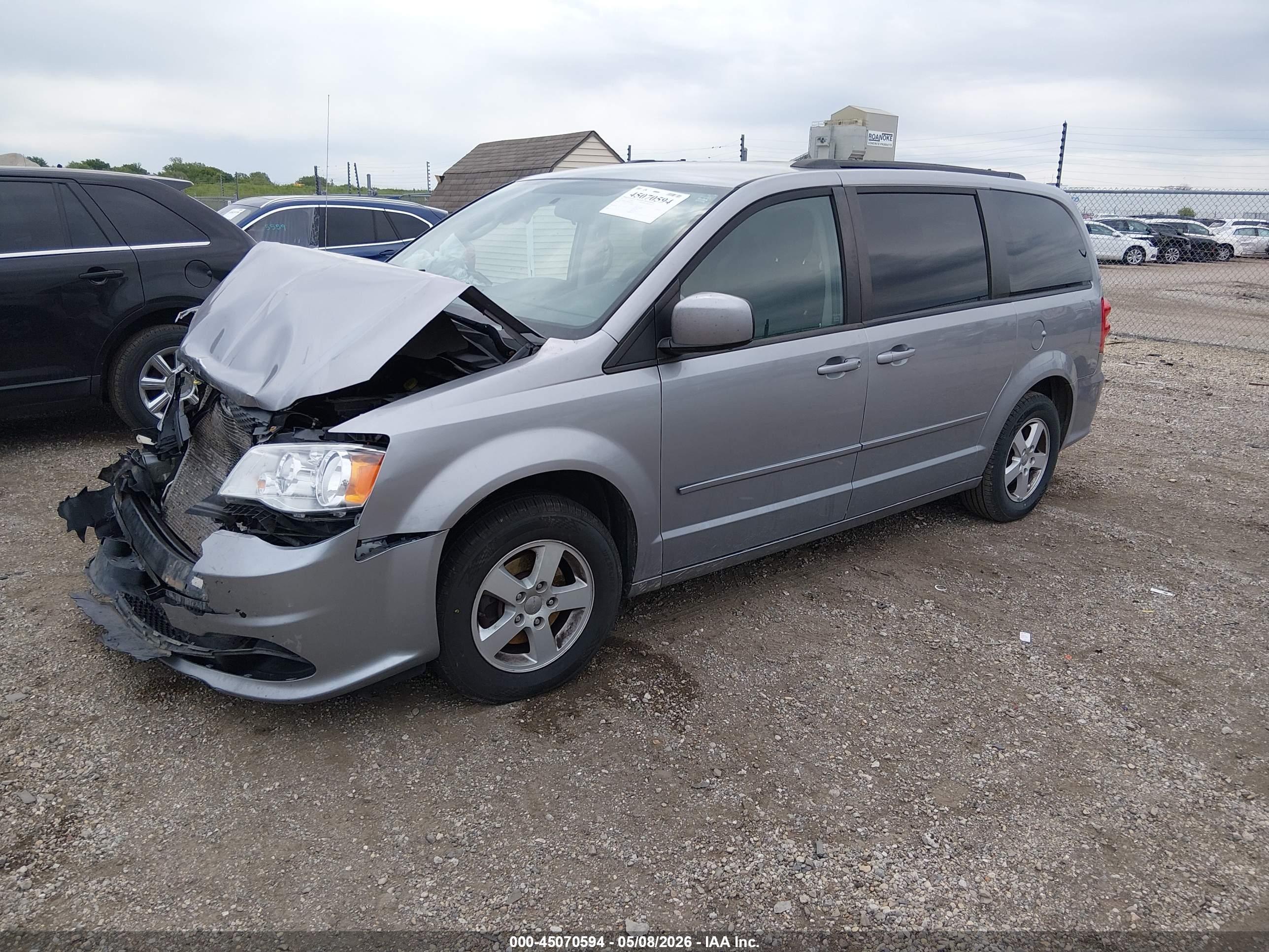 2013 Dodge Grand Caravan Sxt Gray vin: 2C4RDGCG0DR545334
