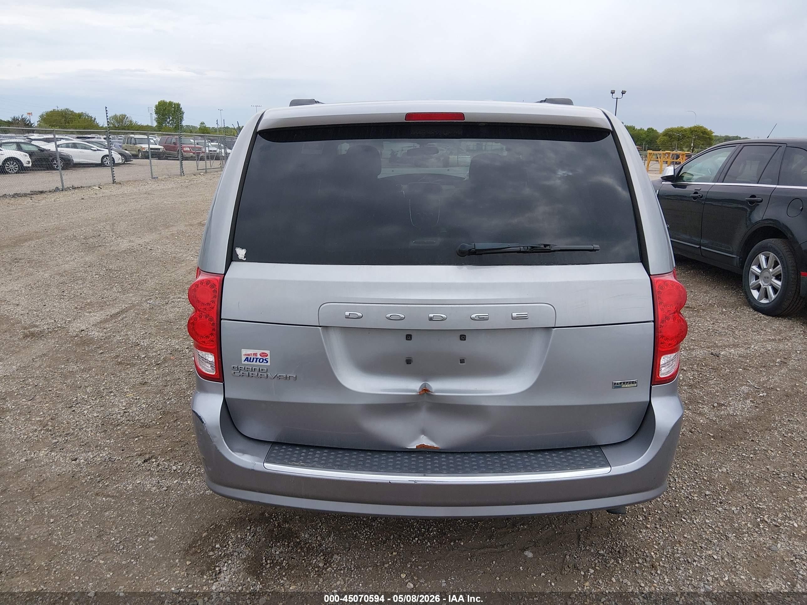 2013 Dodge Grand Caravan Sxt Gray vin: 2C4RDGCG0DR545334