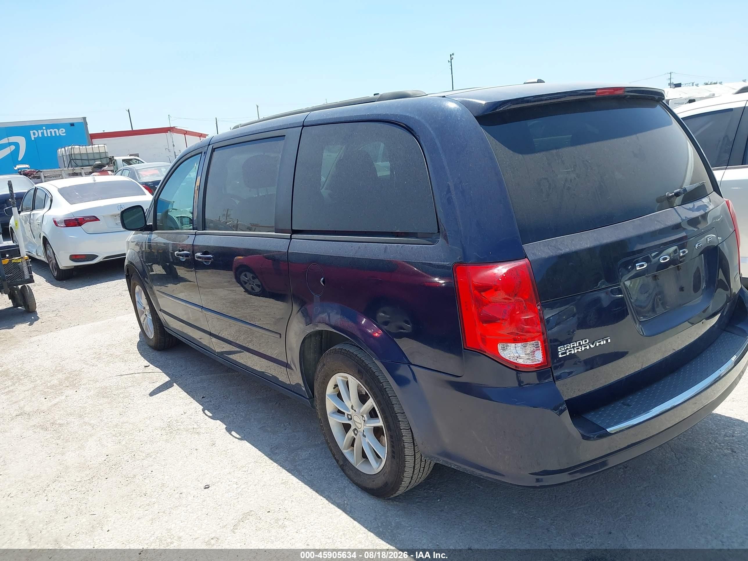 2013 Dodge Grand Caravan Sxt Blue vin: 2C4RDGCG0DR585669