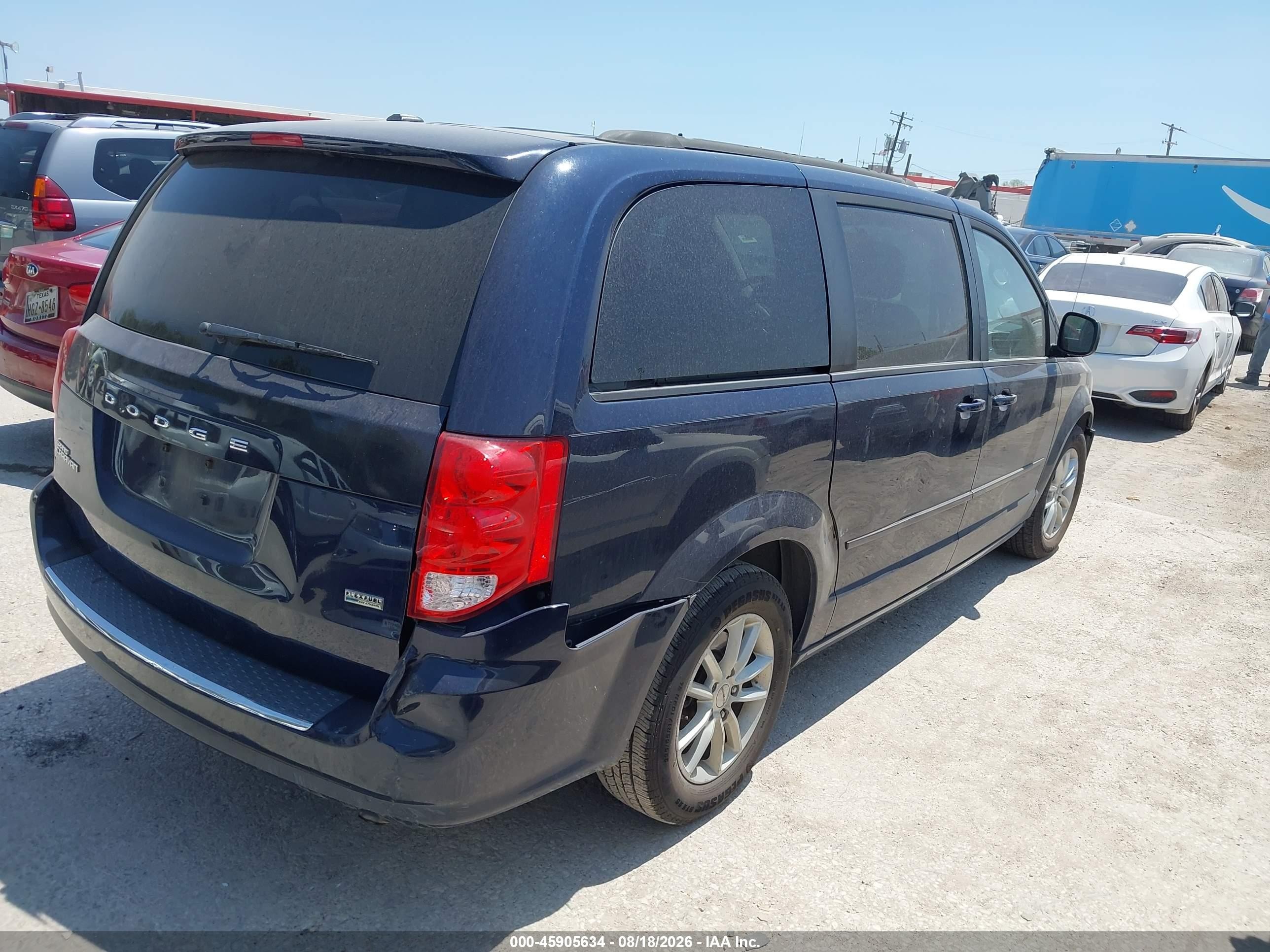 2013 Dodge Grand Caravan Sxt Blue vin: 2C4RDGCG0DR585669