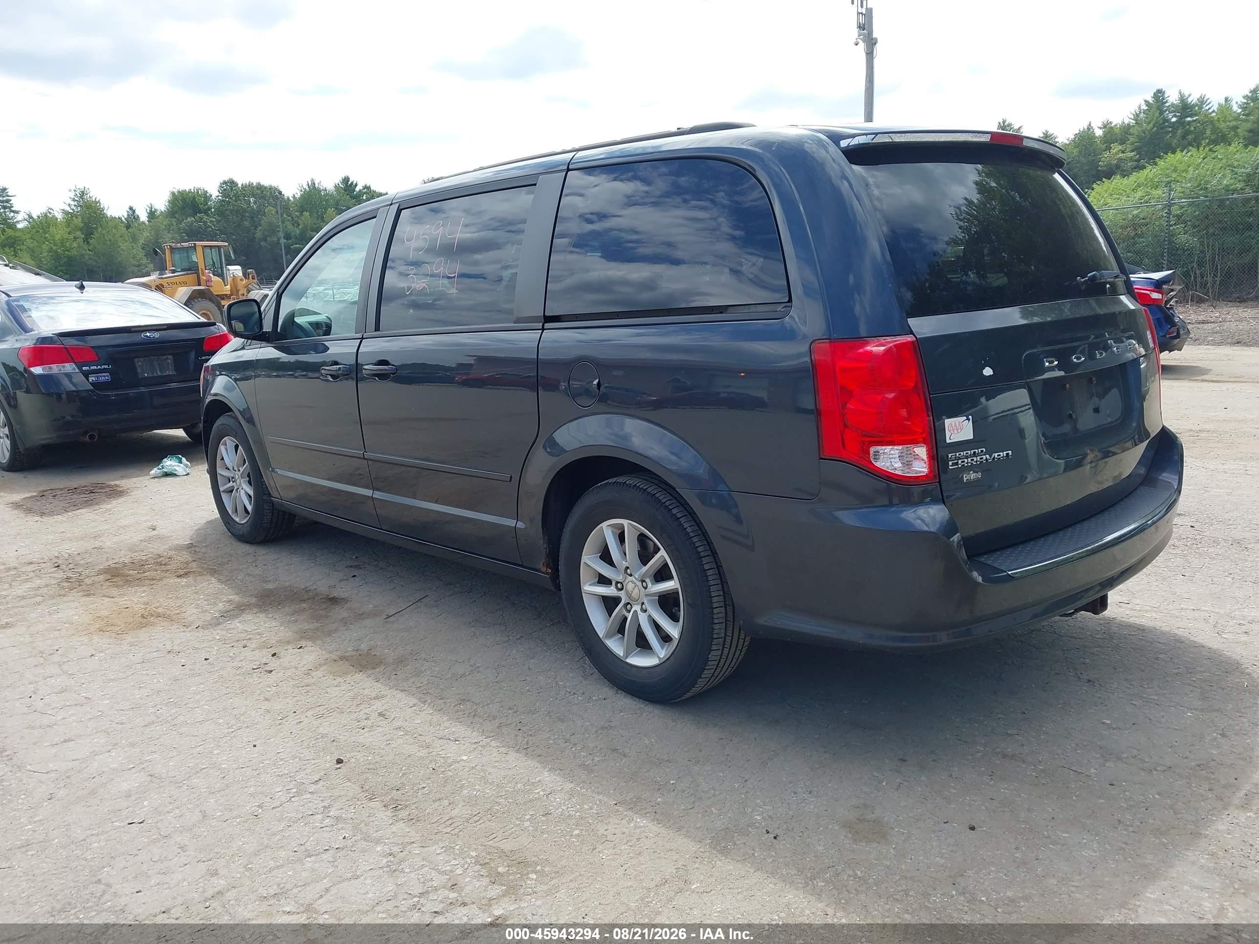 2013 Dodge Grand Caravan Sxt Dark Blue vin: 2C4RDGCG0DR607783