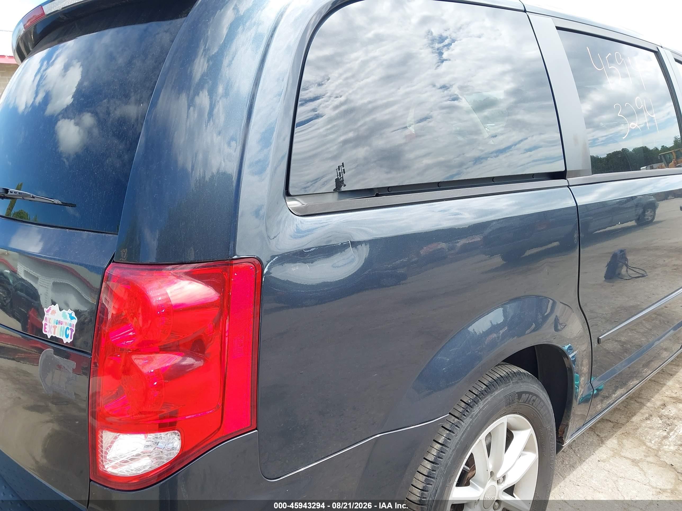 2013 Dodge Grand Caravan Sxt Dark Blue vin: 2C4RDGCG0DR607783