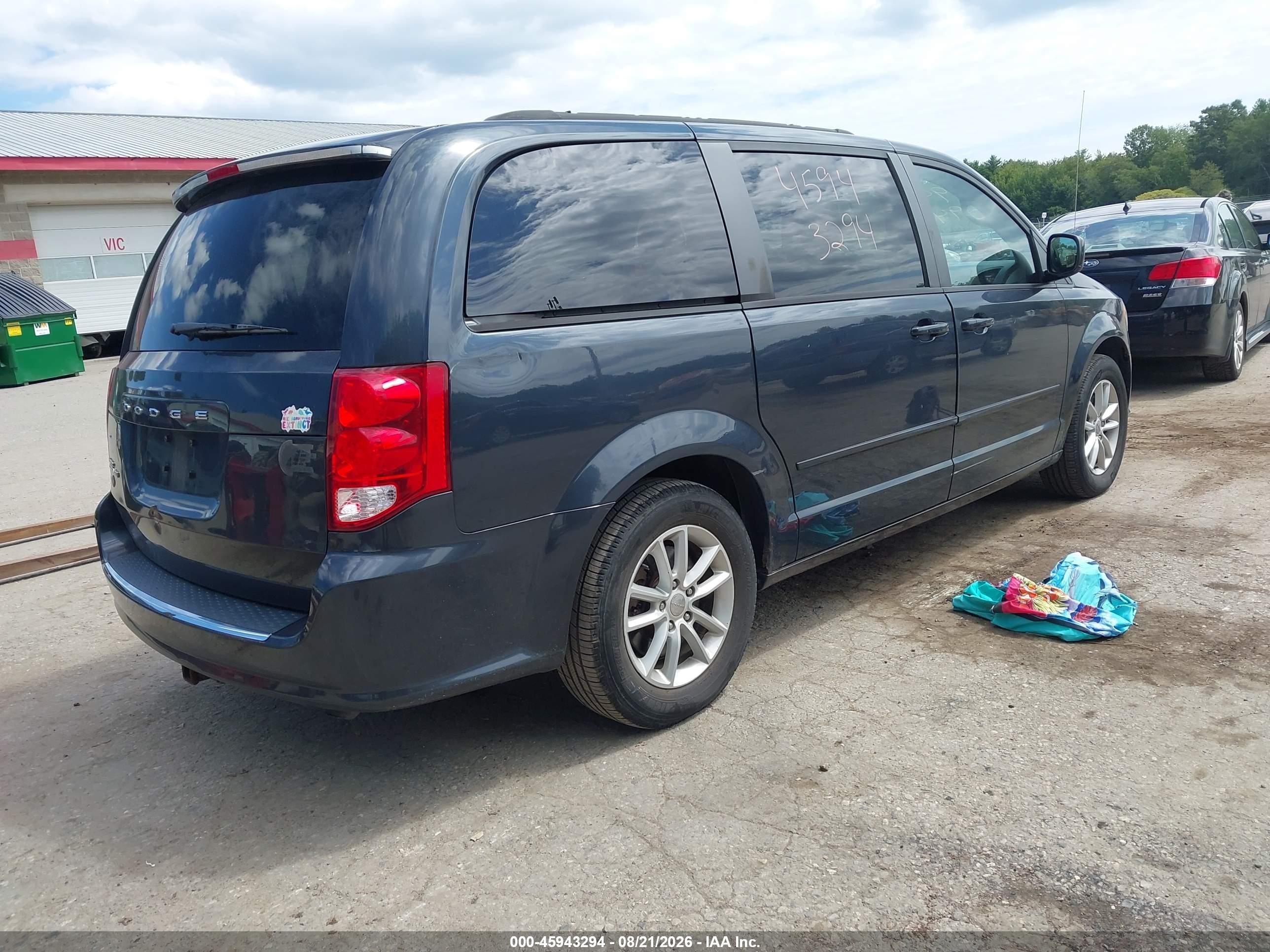 2013 Dodge Grand Caravan Sxt Dark Blue vin: 2C4RDGCG0DR607783
