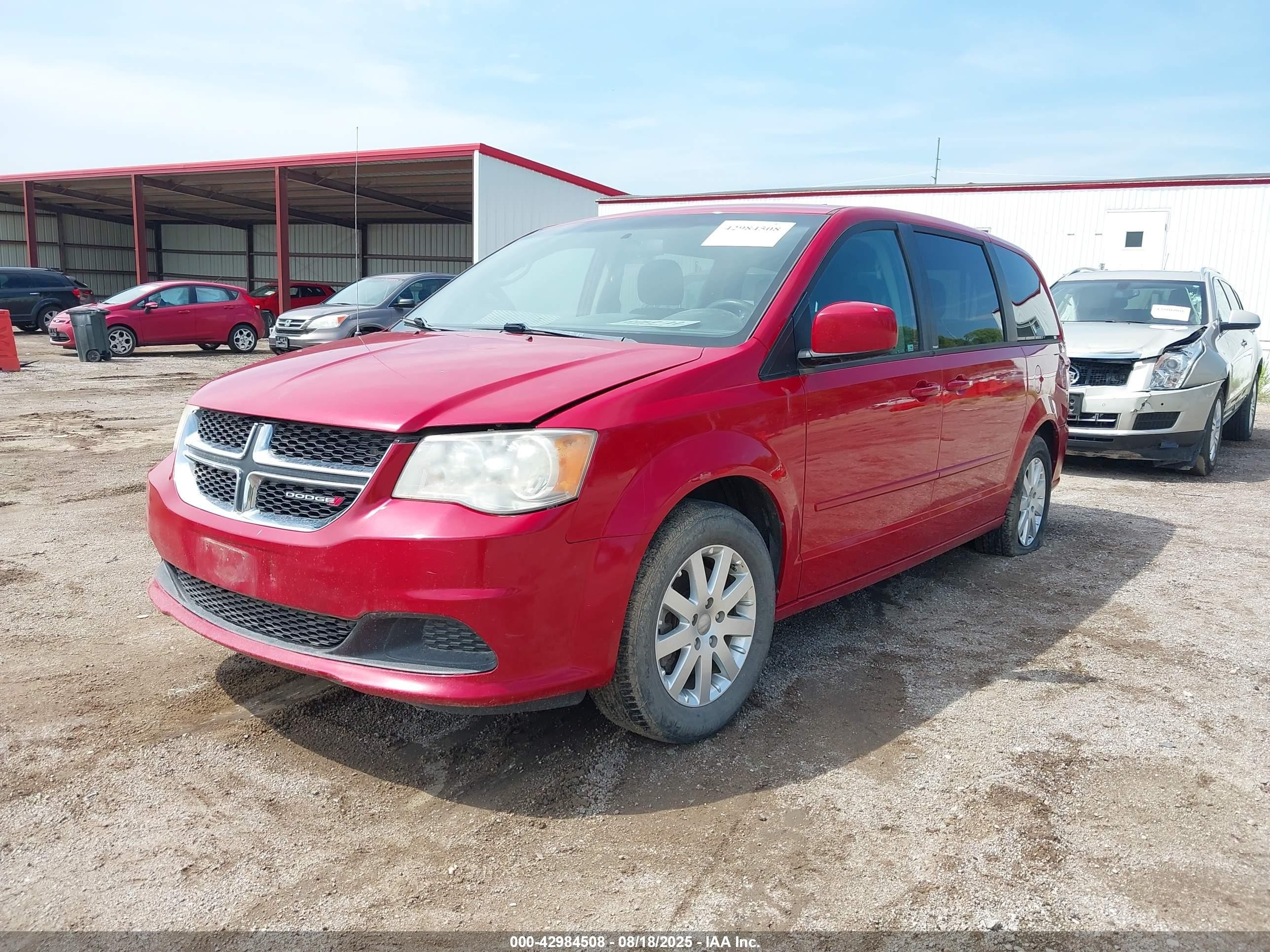 2013 Dodge Grand Caravan Sxt Red vin: 2C4RDGCG0DR687702