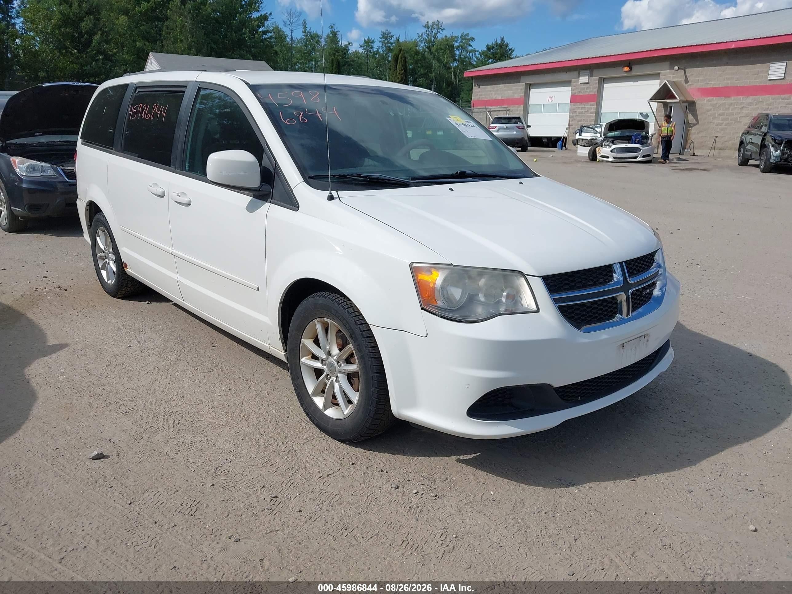 2013 Dodge Grand Caravan Sxt Белый vin: 2C4RDGCG0DR748532