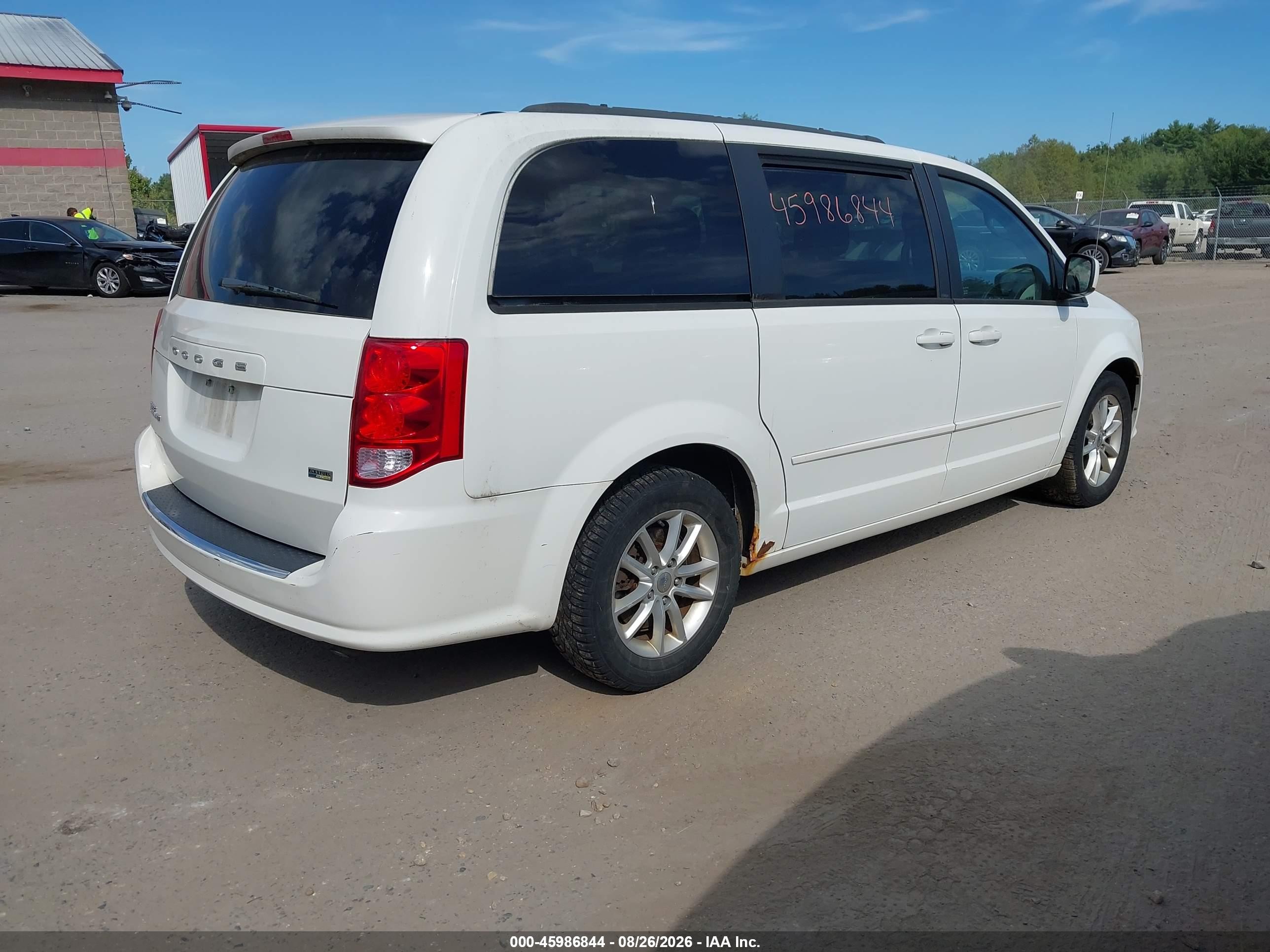 2013 Dodge Grand Caravan Sxt Белый vin: 2C4RDGCG0DR748532