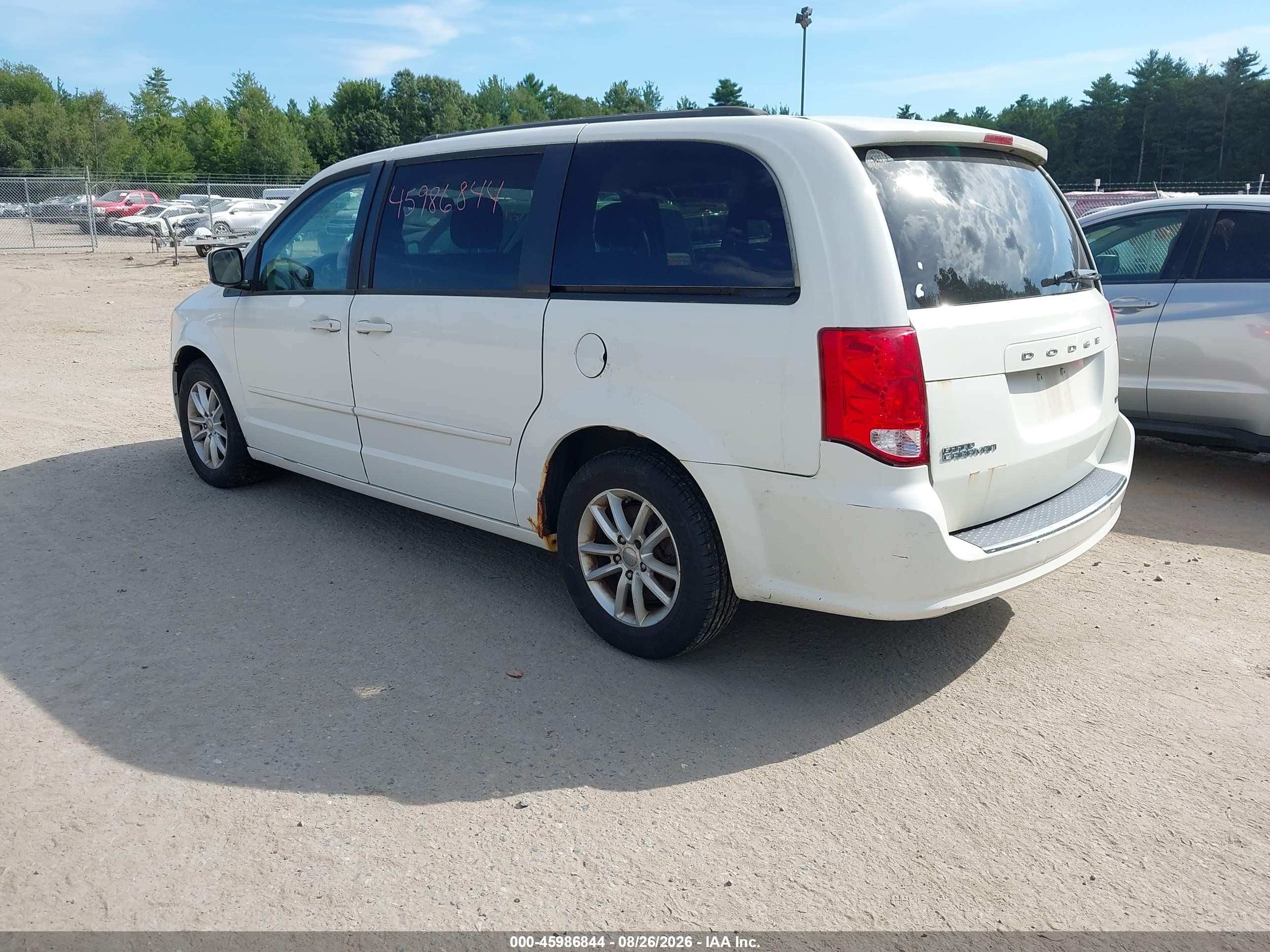 2013 Dodge Grand Caravan Sxt Белый vin: 2C4RDGCG0DR748532