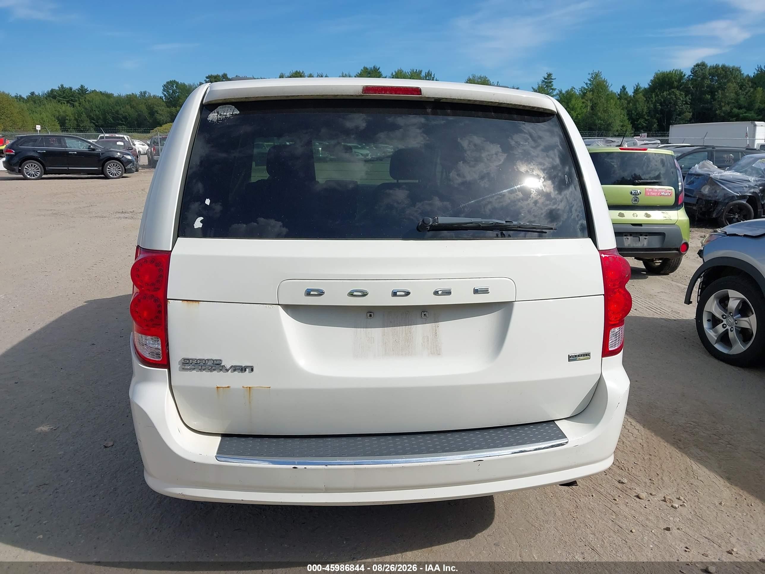 2013 Dodge Grand Caravan Sxt Белый vin: 2C4RDGCG0DR748532