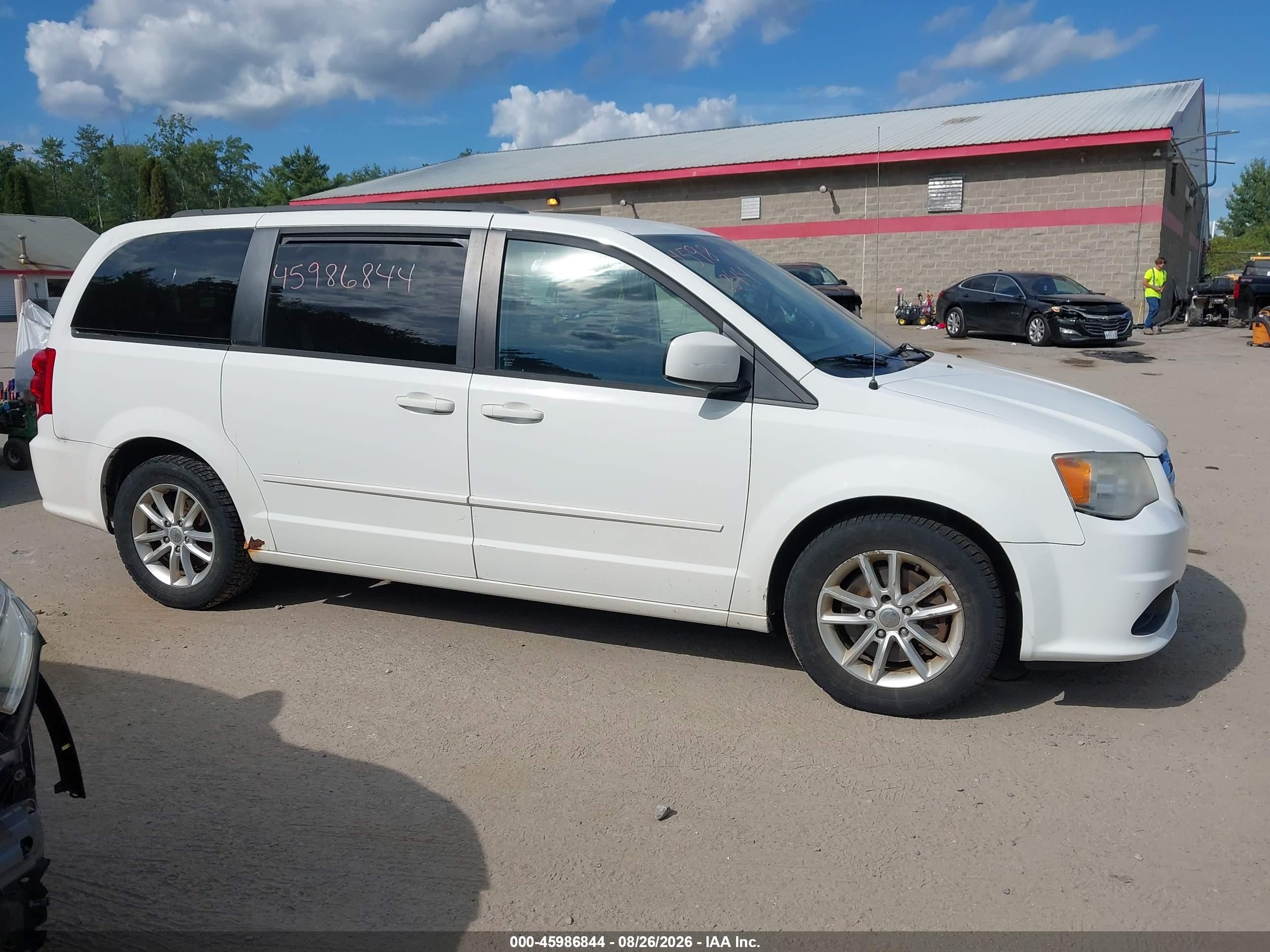 2013 Dodge Grand Caravan Sxt Белый vin: 2C4RDGCG0DR748532