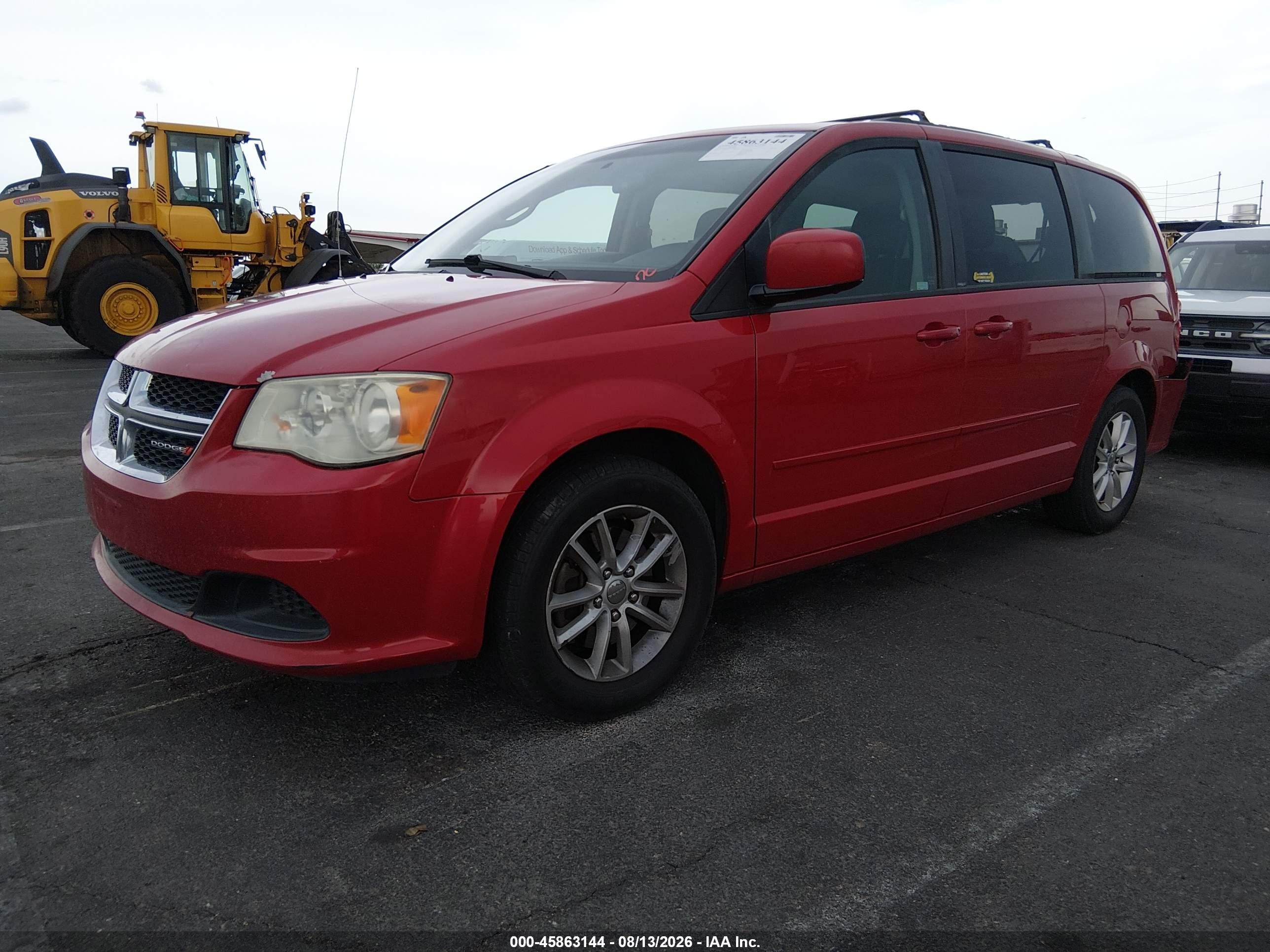 2013 Dodge Grand Caravan Sxt Red vin: 2C4RDGCG0DR770417